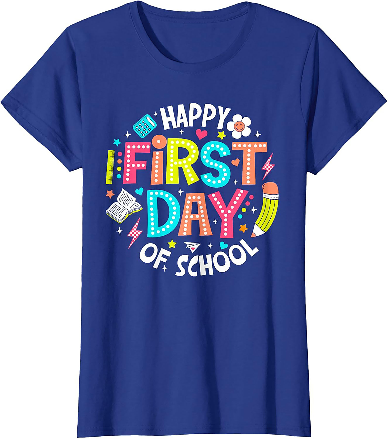 Happy First Day of School T-shirt | Bright Back to School Graphic Tee