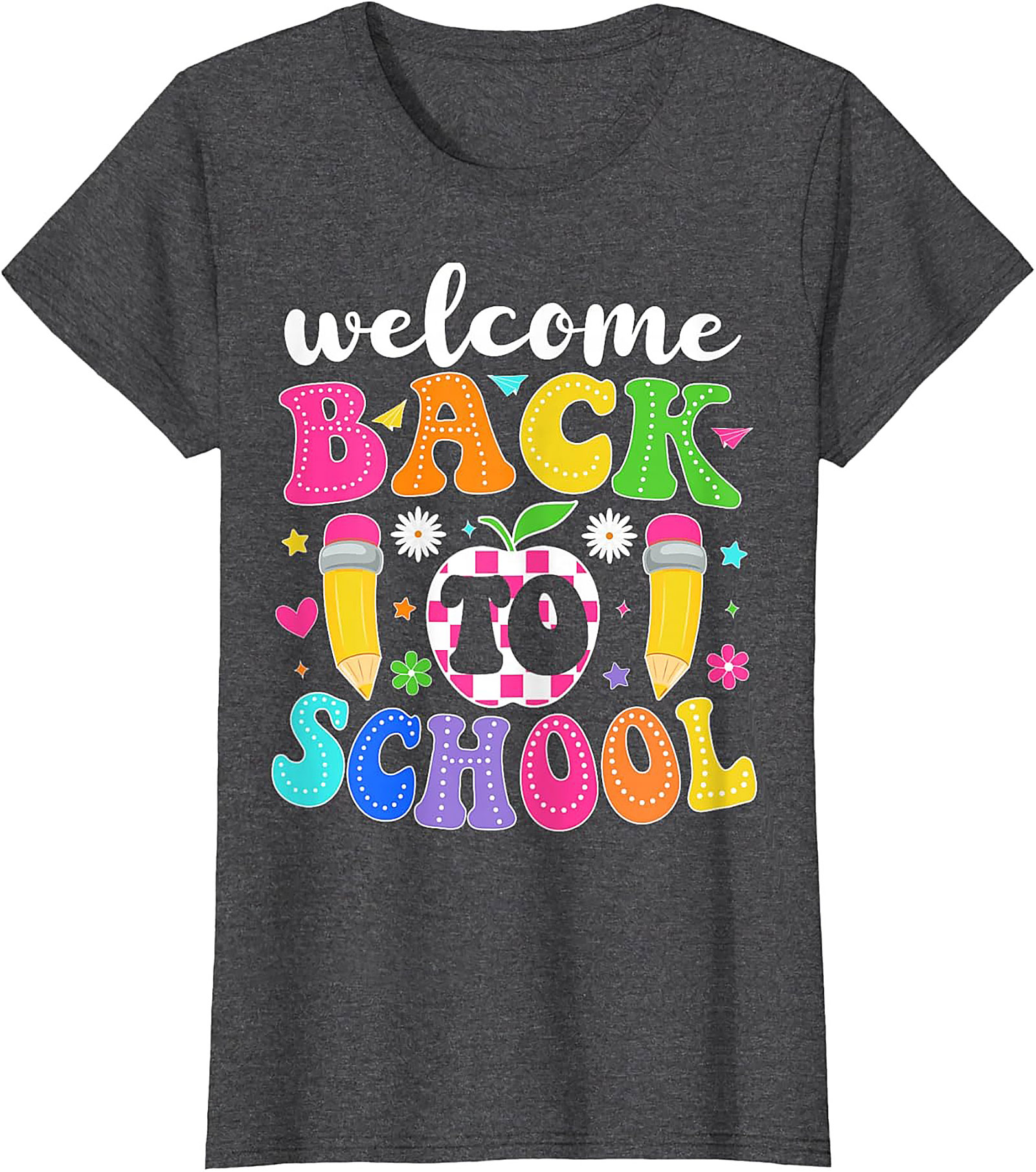 Welcome Back To School Graphic Tee | Bright First Day Teacher Shirt
