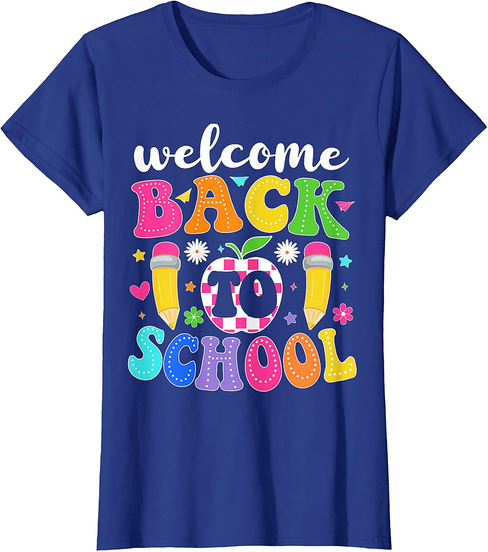 Welcome Back To School Graphic Tee | Bright First Day Teacher Shirt