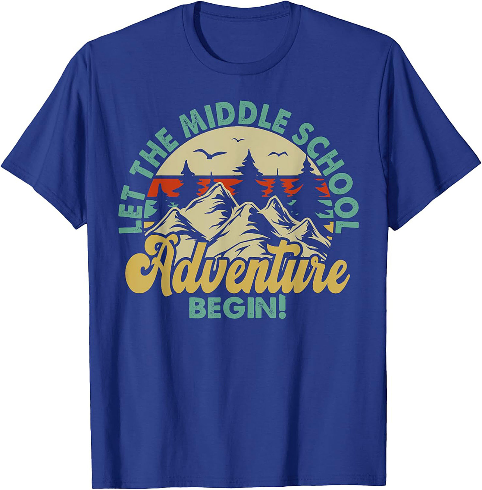 Let The Middle School Adventure Begin T-Shirt | Retro Back to School Graphic Tee