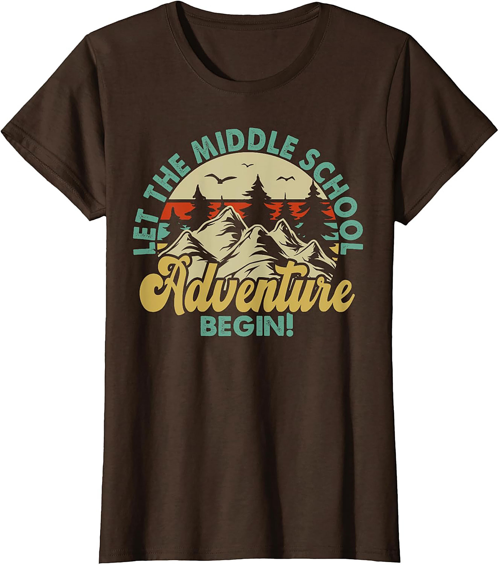 Let The Middle School Adventure Begin T-Shirt | Retro Back to School Graphic Tee