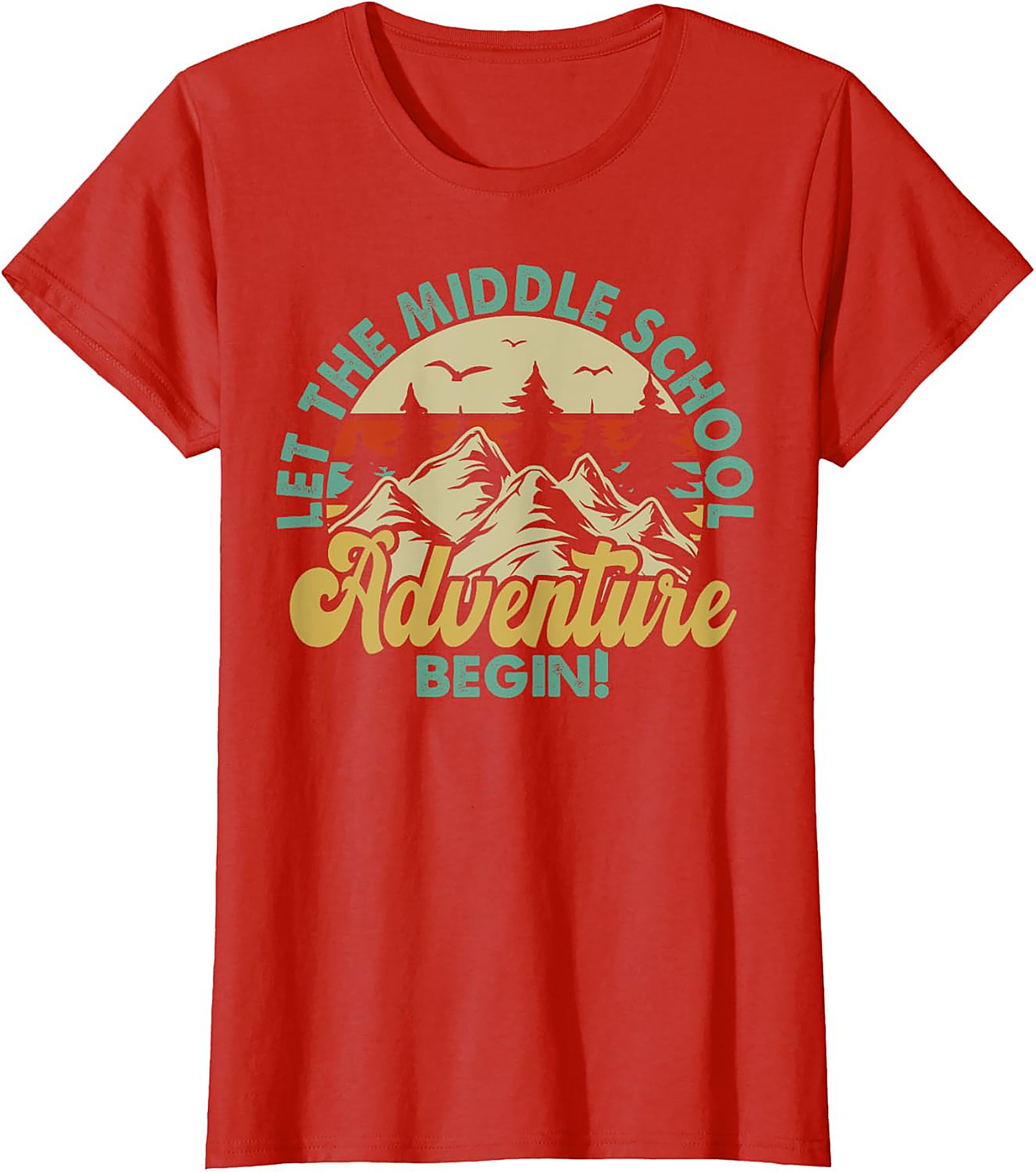 Let The Middle School Adventure Begin T-Shirt | Retro Back to School Graphic Tee