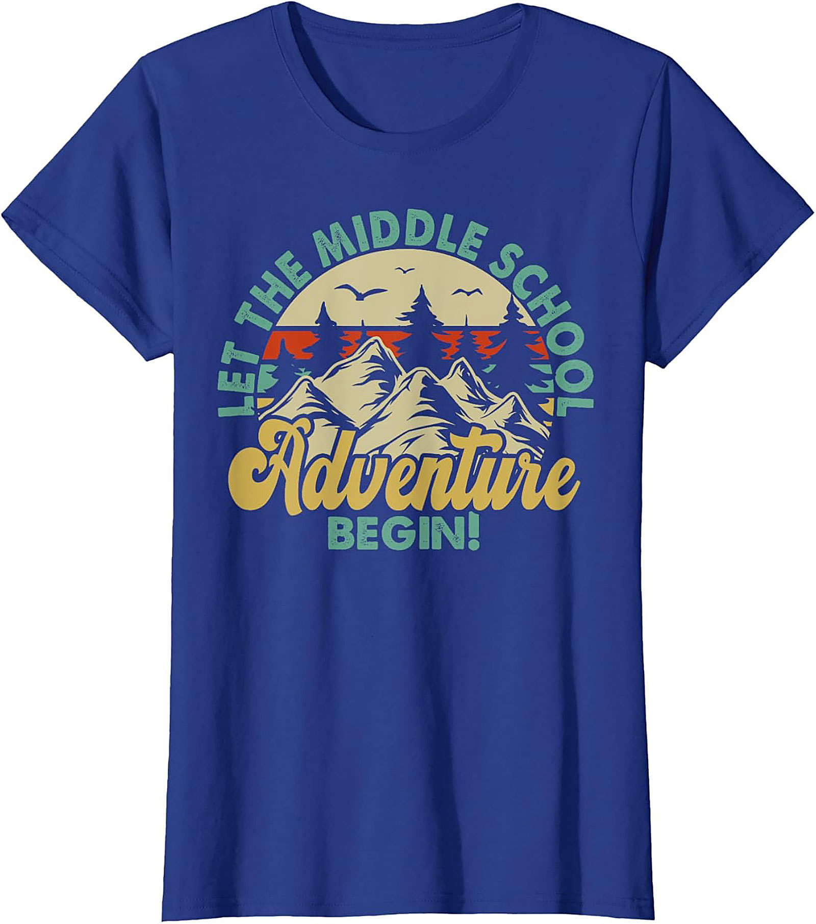 Let The Middle School Adventure Begin T-Shirt | Retro Back to School Graphic Tee
