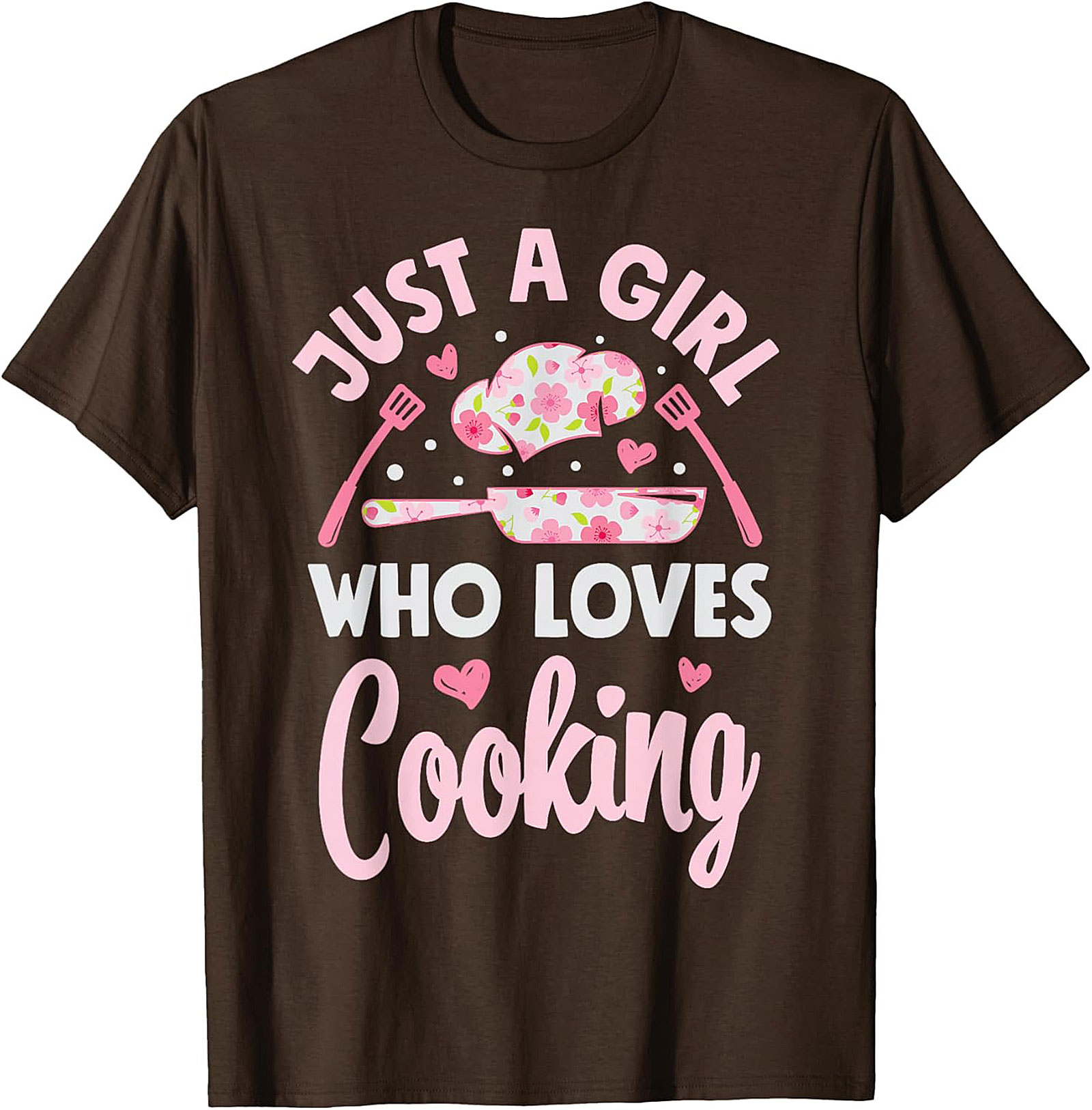 Girl Who Loves Cooking Graphic Tee Funny Chef Shirt Gift
