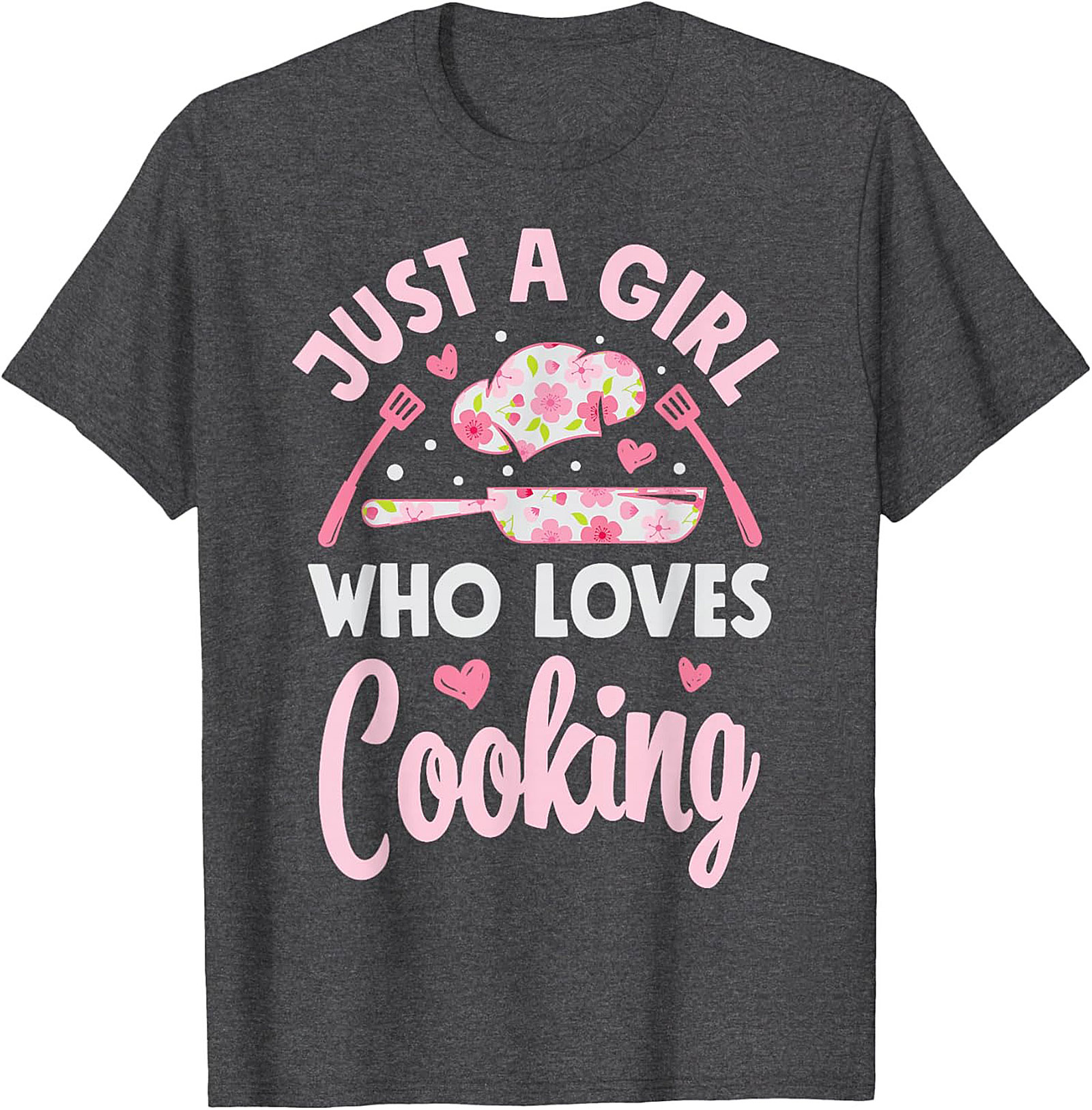 Girl Who Loves Cooking Graphic Tee Funny Chef Shirt Gift