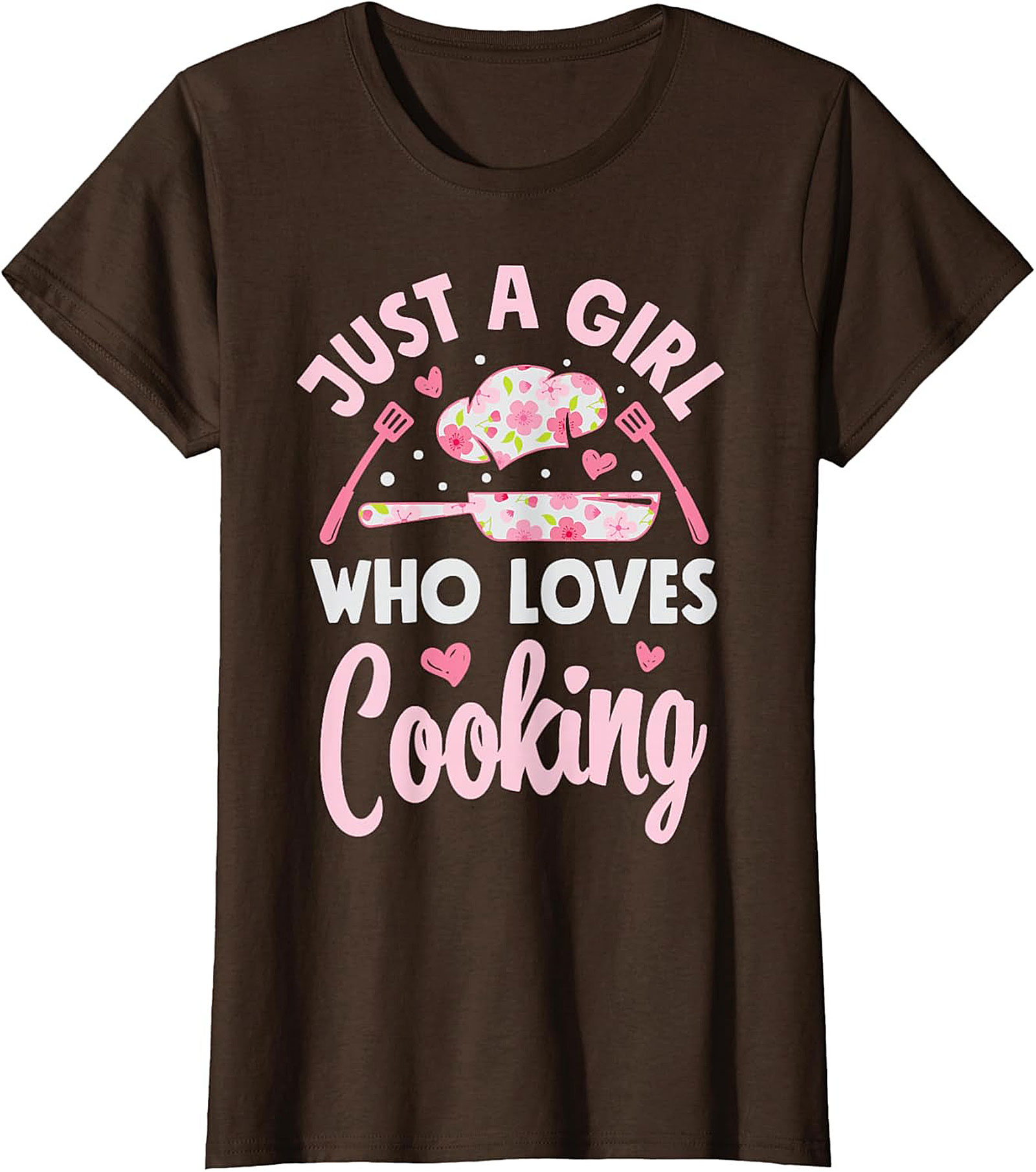 Girl Who Loves Cooking Graphic Tee Funny Chef Shirt Gift