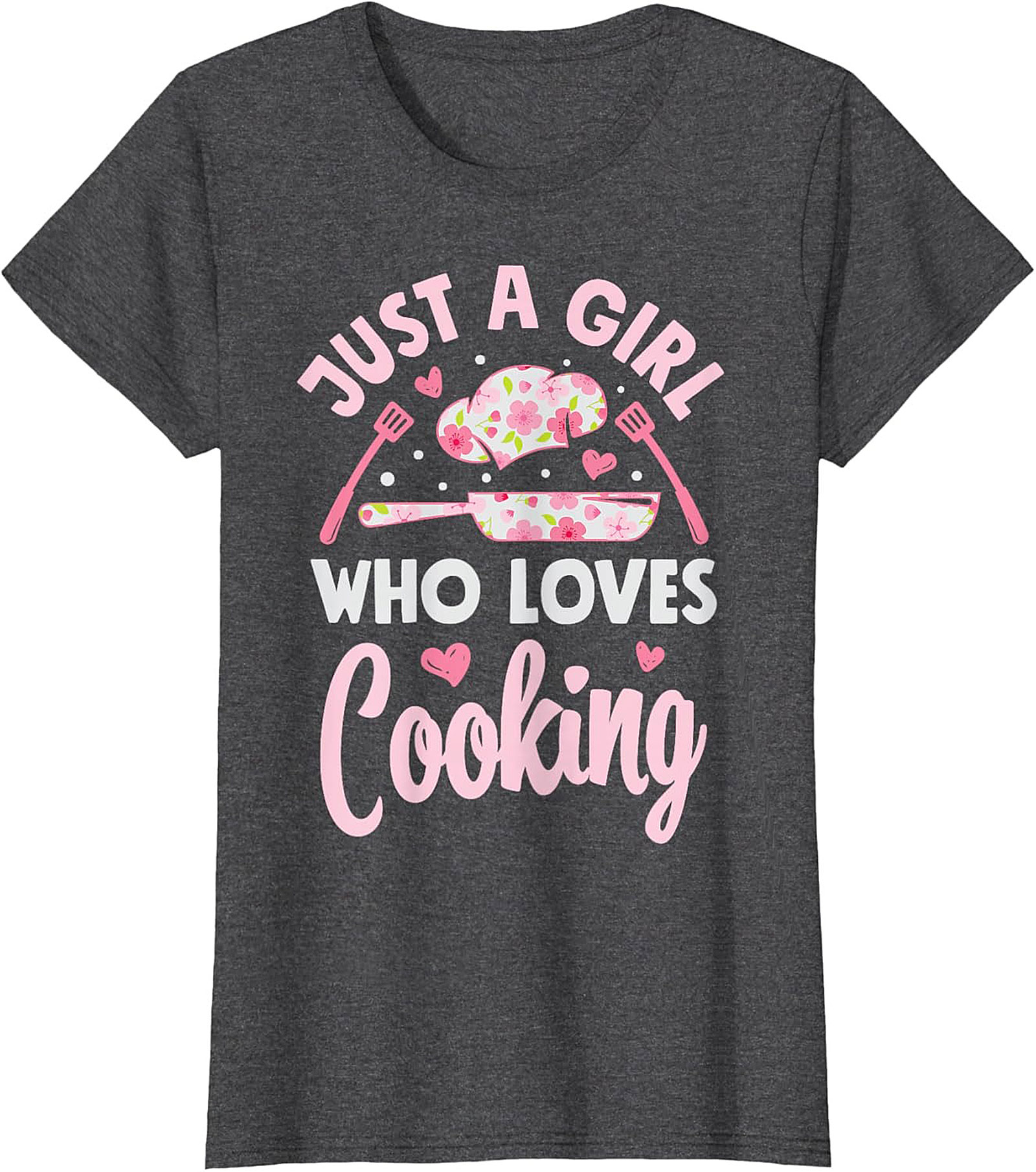 Girl Who Loves Cooking Graphic Tee Funny Chef Shirt Gift