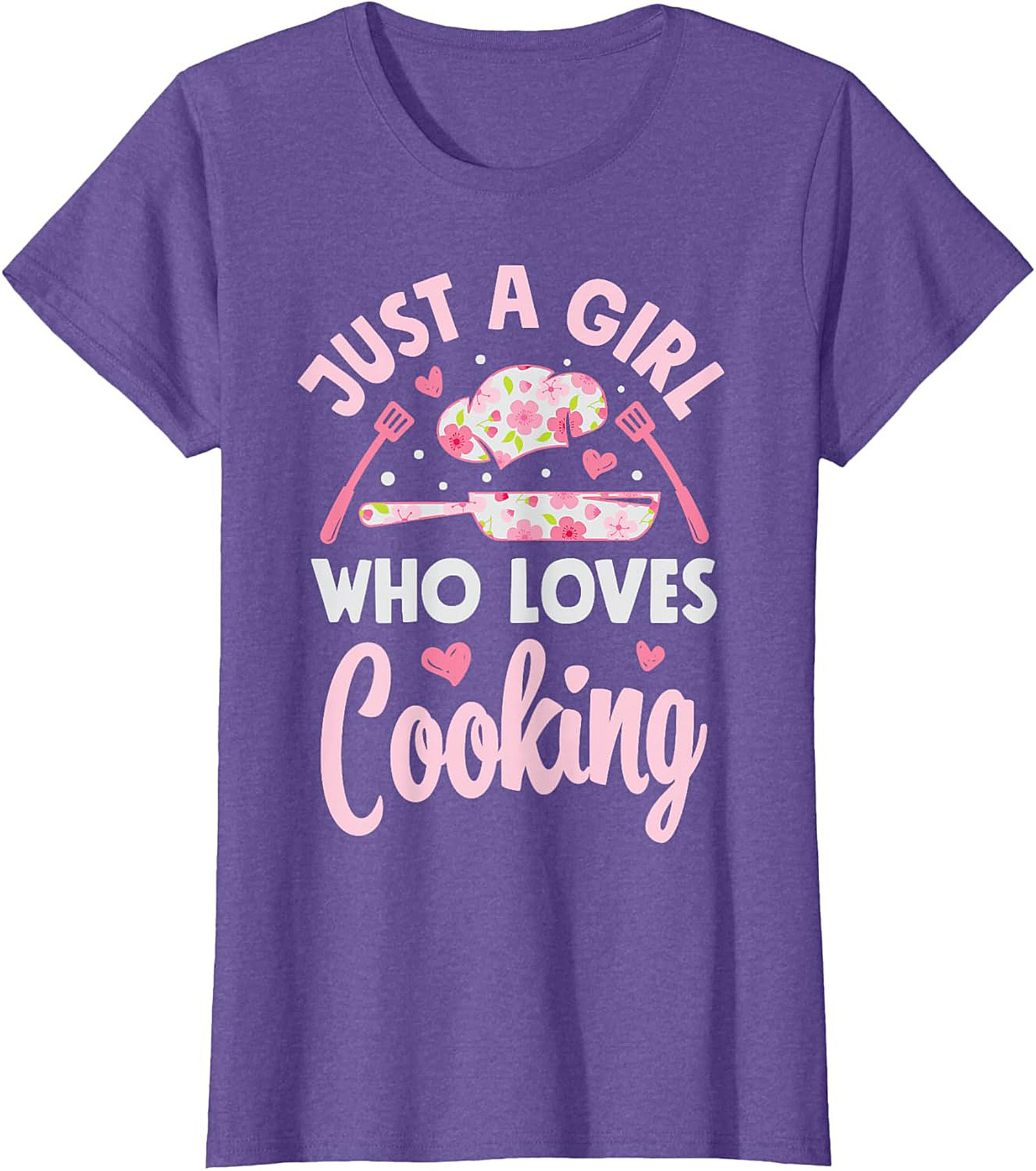 Girl Who Loves Cooking Graphic Tee Funny Chef Shirt Gift