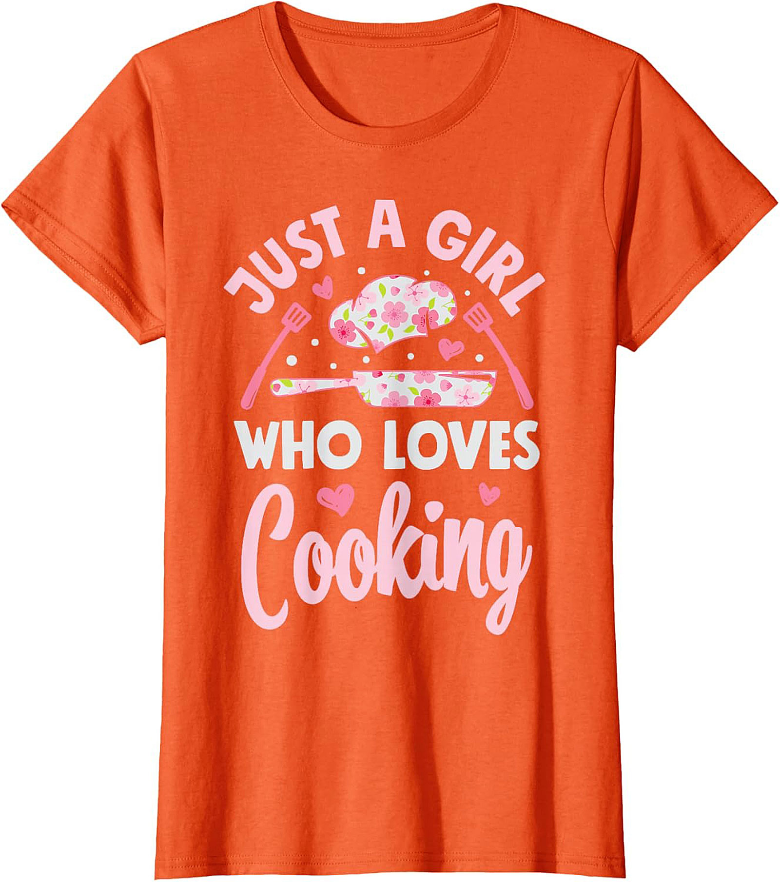 Girl Who Loves Cooking Graphic Tee Funny Chef Shirt Gift