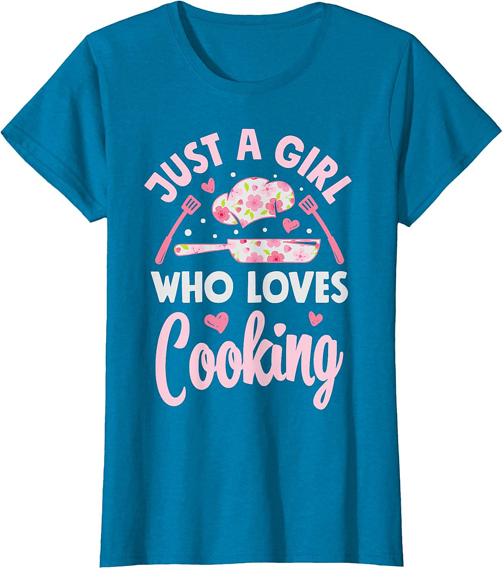 Girl Who Loves Cooking Graphic Tee Funny Chef Shirt Gift