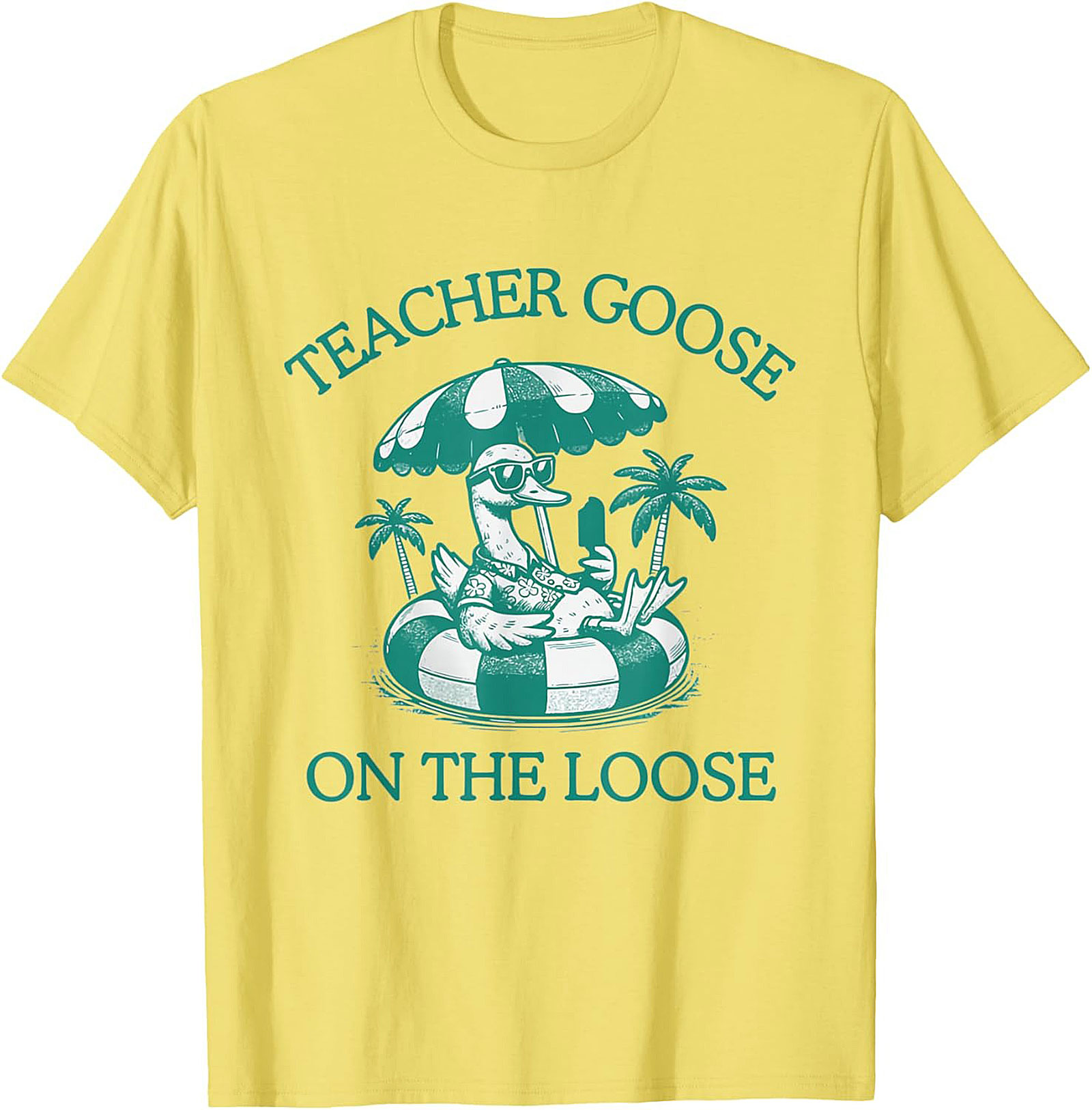 Teacher Goose On The Loose T-Shirt Funny Summer Gift
