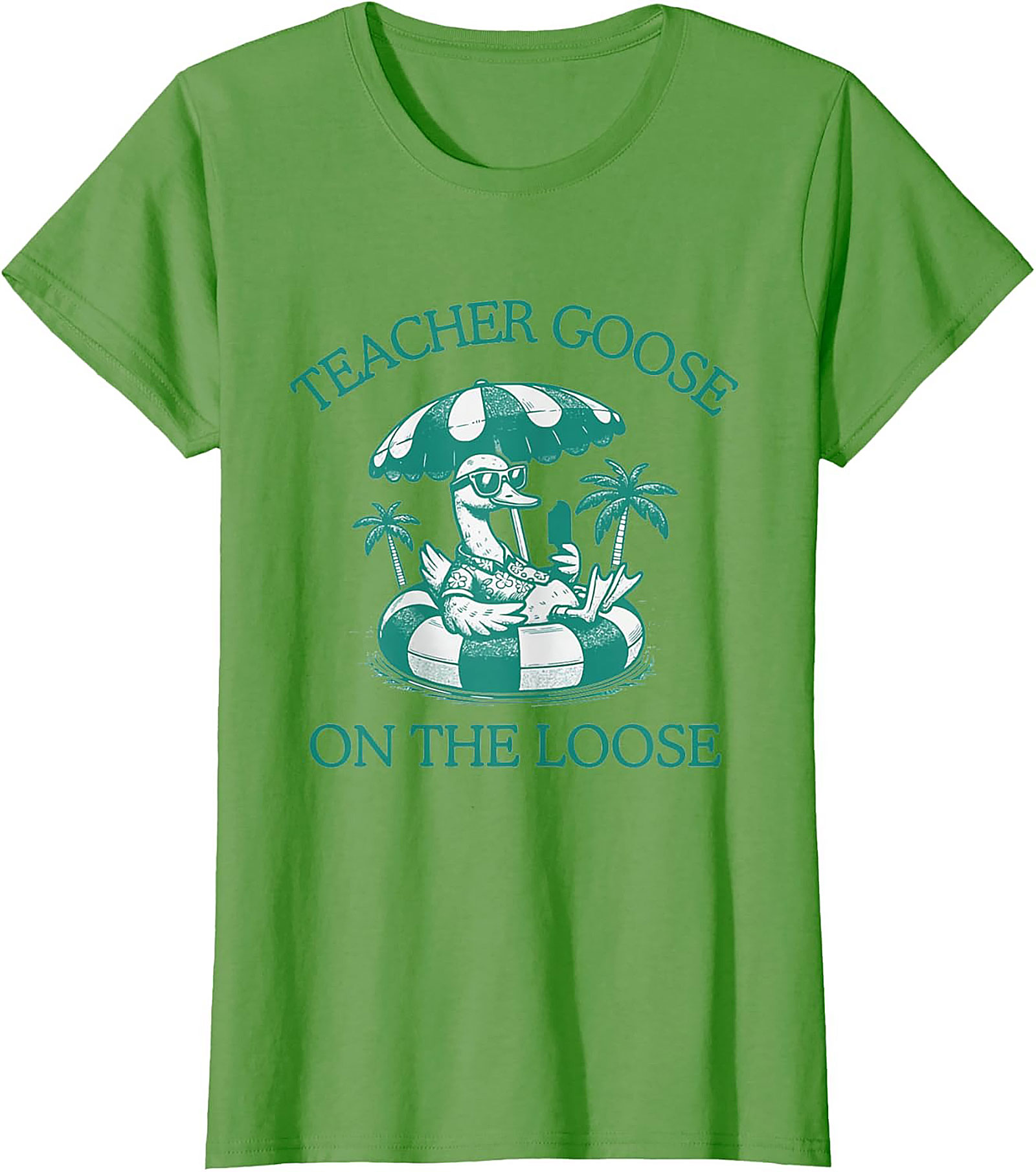 Teacher Goose On The Loose T-Shirt Funny Summer Gift