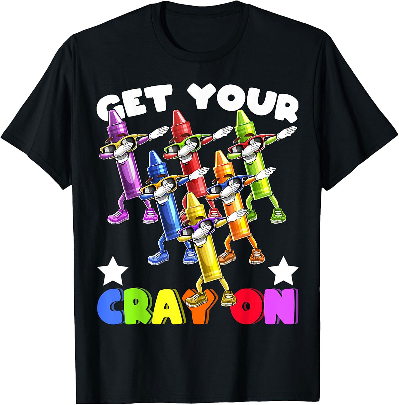 Get Your Crayon Dabbing Funny Graphic Tee | Back to School Unisex Shirt