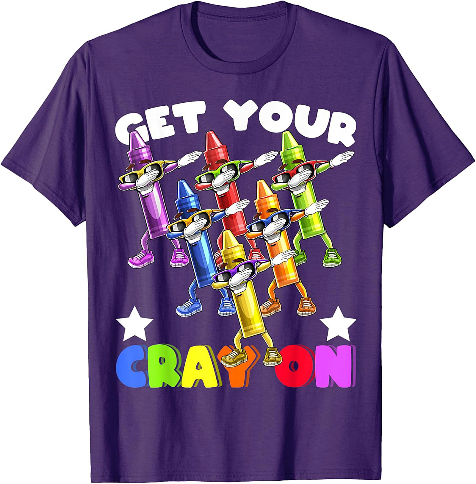 Get Your Crayon Dabbing Funny Graphic Tee | Back to School Unisex Shirt