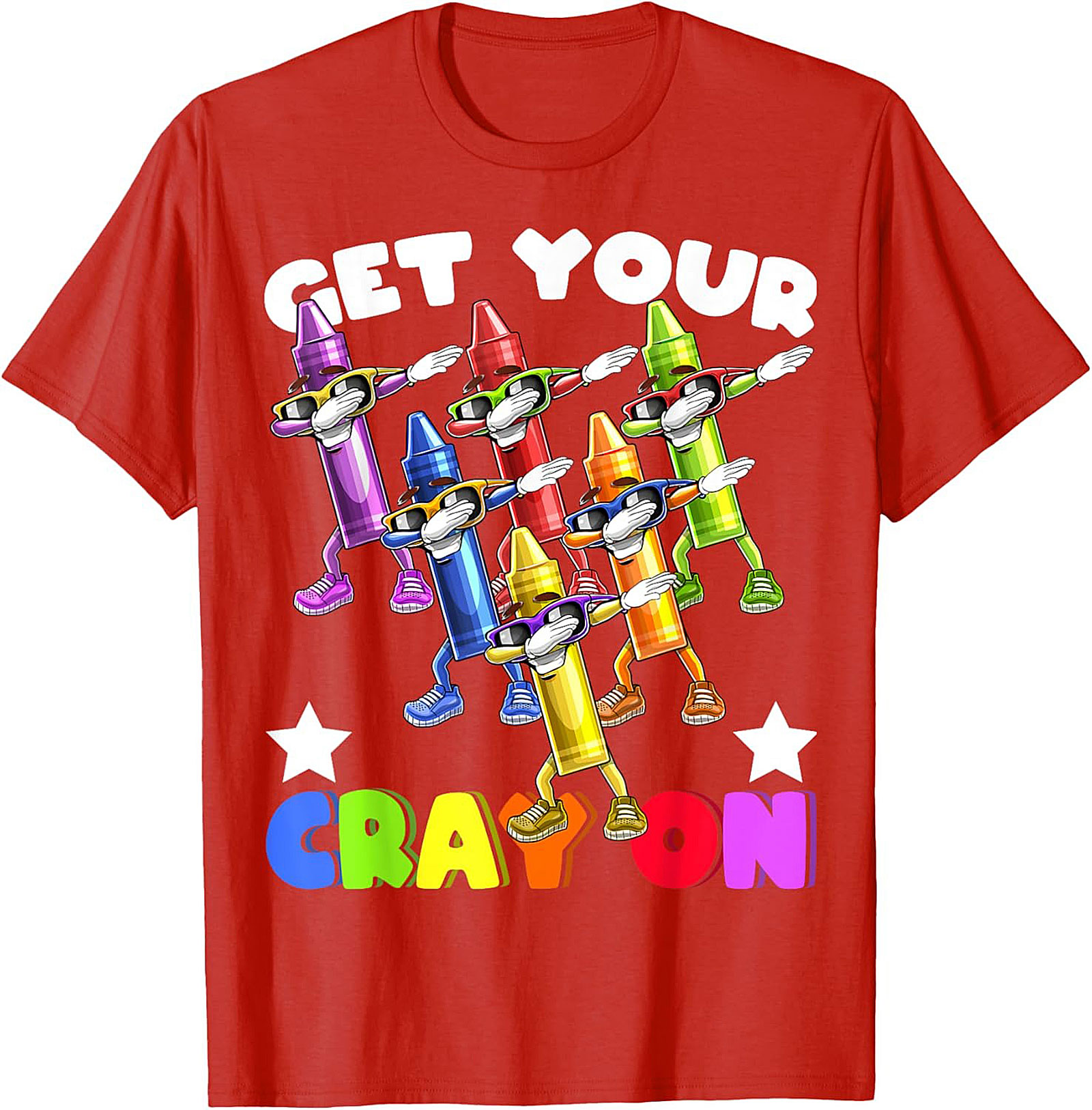 Get Your Crayon Dabbing Funny Graphic Tee | Back to School Unisex Shirt