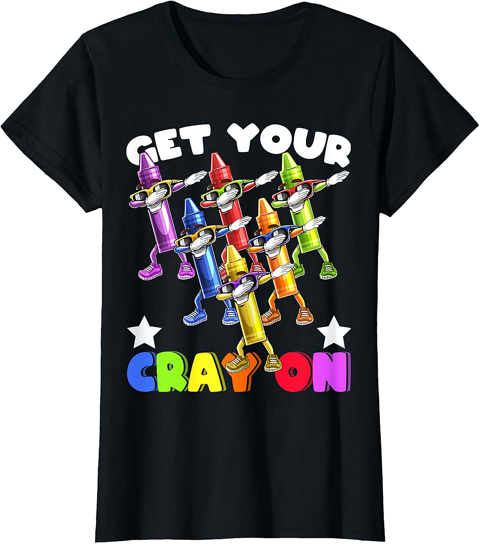 Get Your Crayon Dabbing Funny Graphic Tee | Back to School Unisex Shirt