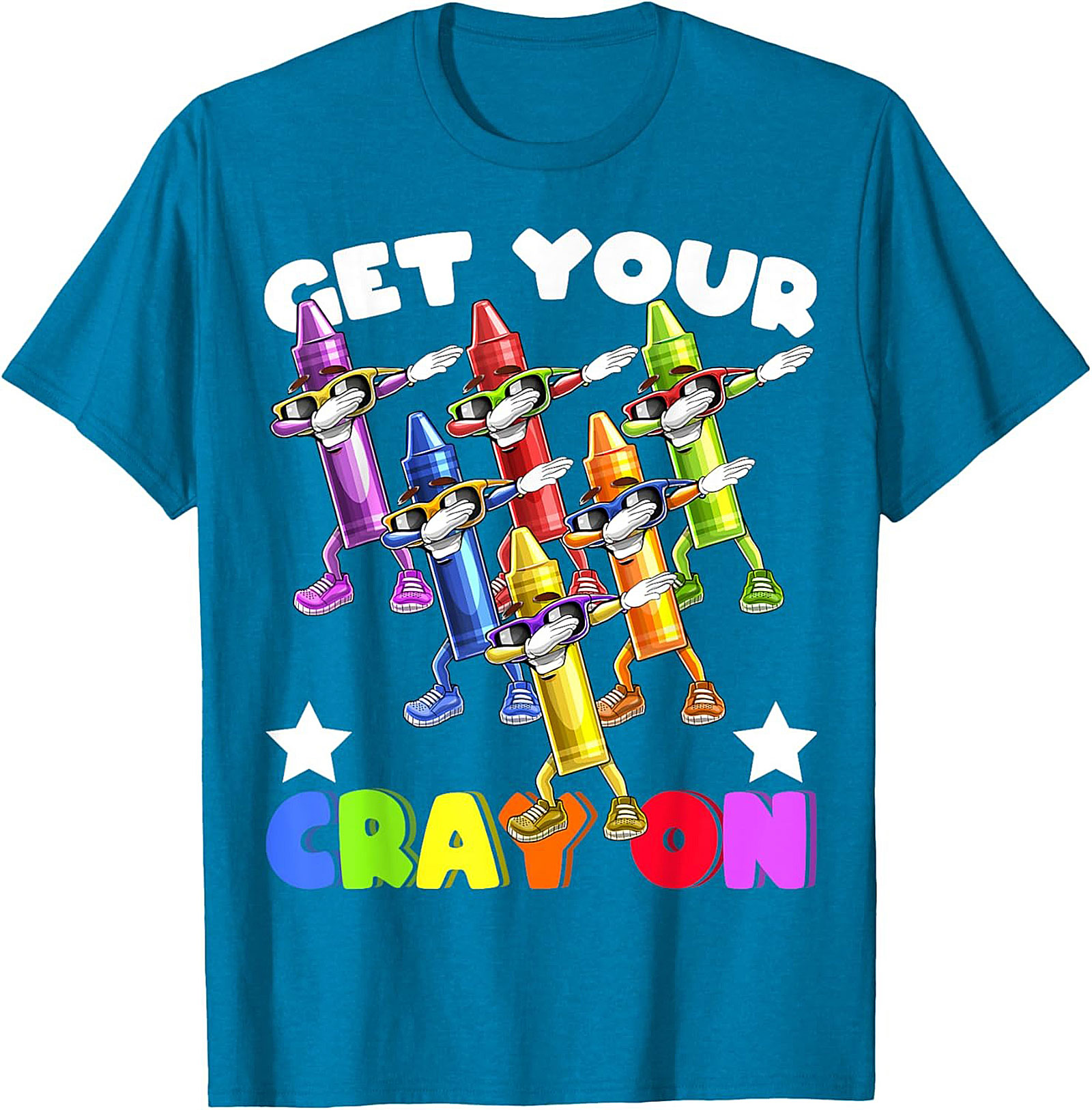 Get Your Crayon Dabbing Funny Graphic Tee | Back to School Unisex Shirt