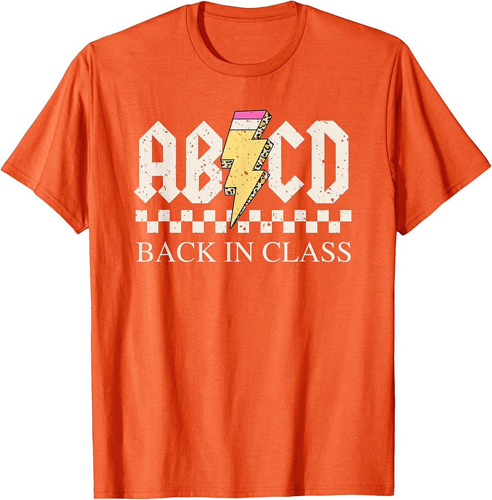 ABCD Back In Class T-shirt | Funny Rock N Roll Teacher Graphic Tee