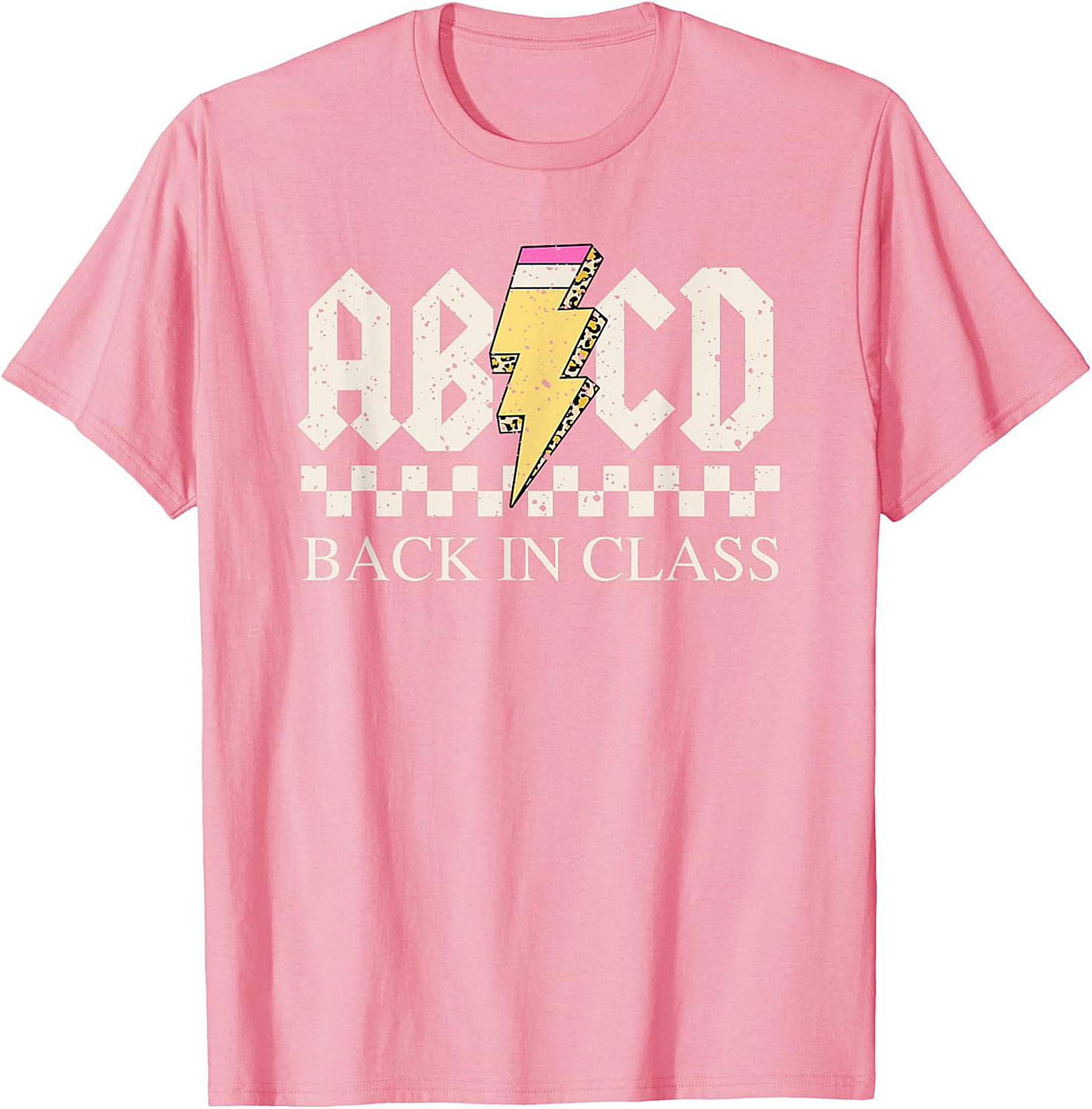 ABCD Back In Class T-shirt | Funny Rock N Roll Teacher Graphic Tee