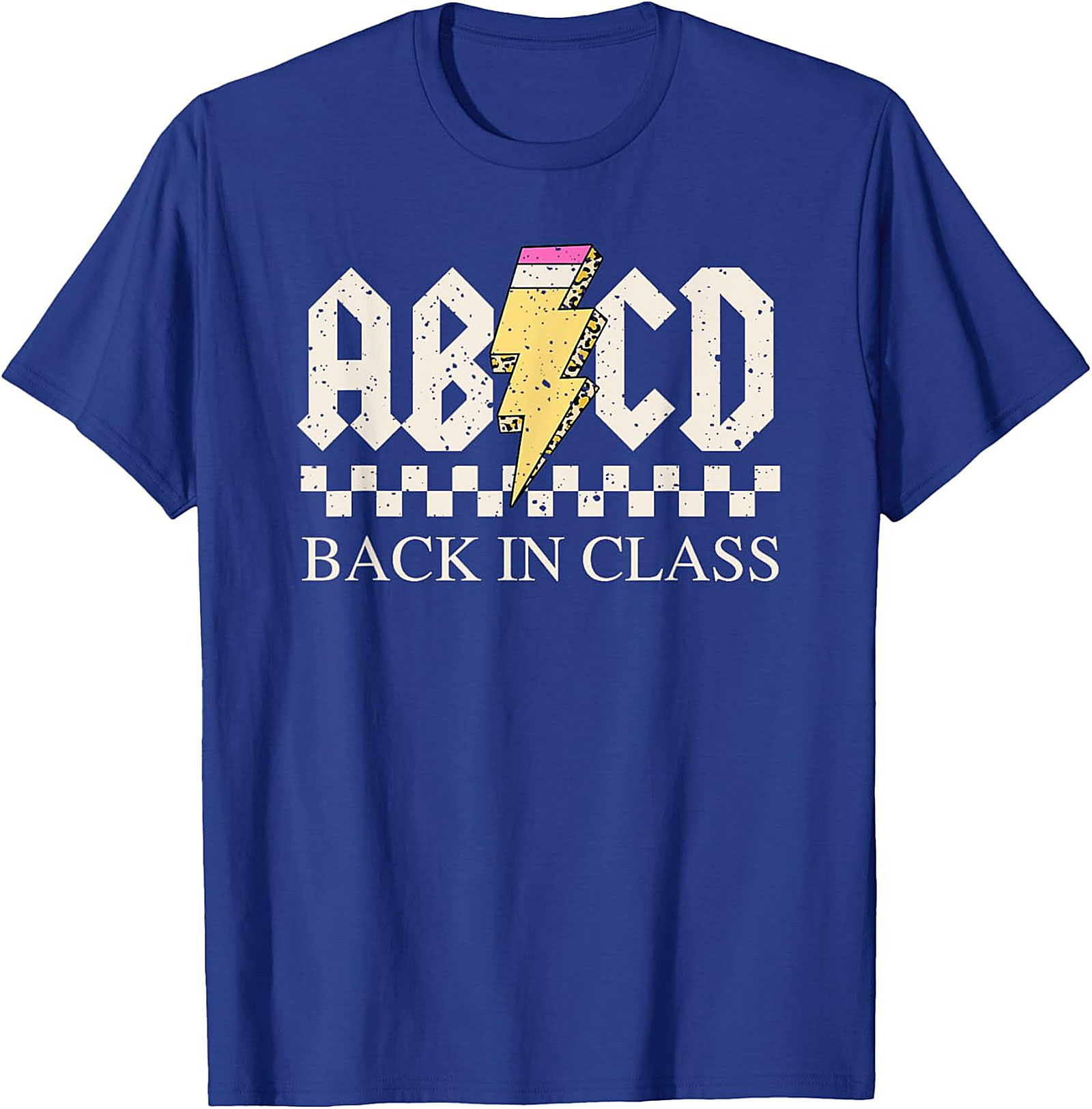 ABCD Back In Class T-shirt | Funny Rock N Roll Teacher Graphic Tee
