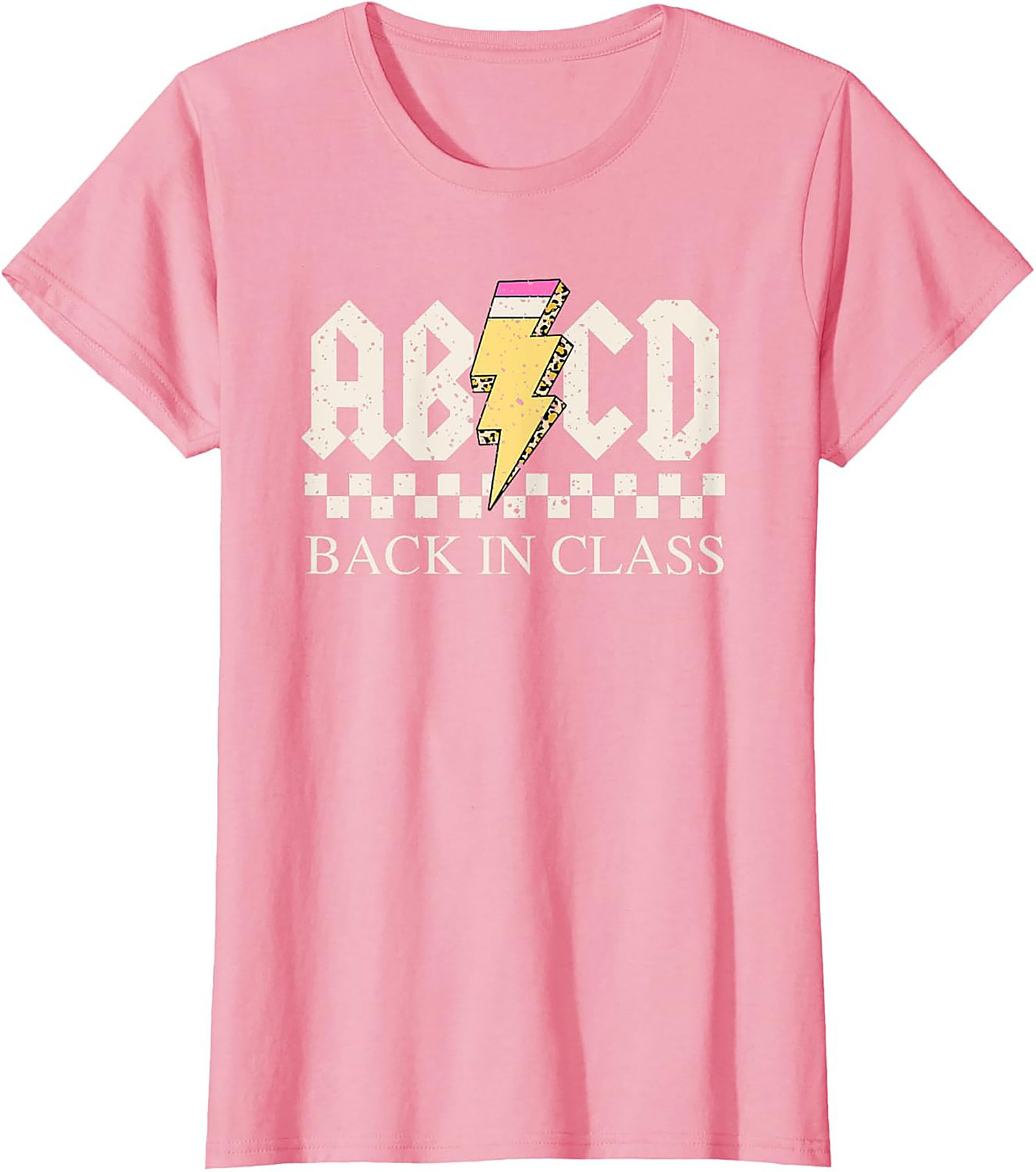 ABCD Back In Class T-shirt | Funny Rock N Roll Teacher Graphic Tee