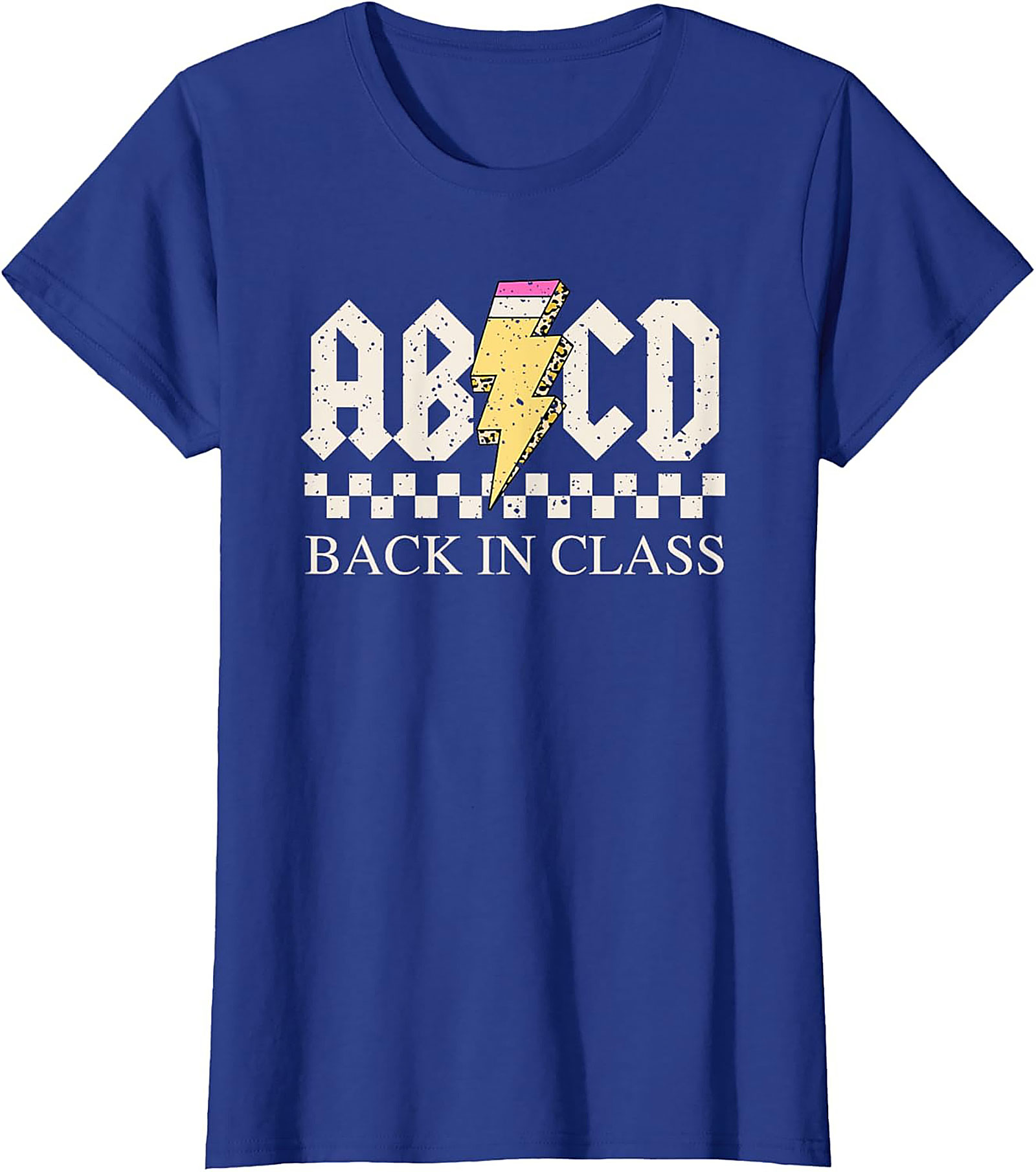 ABCD Back In Class T-shirt | Funny Rock N Roll Teacher Graphic Tee