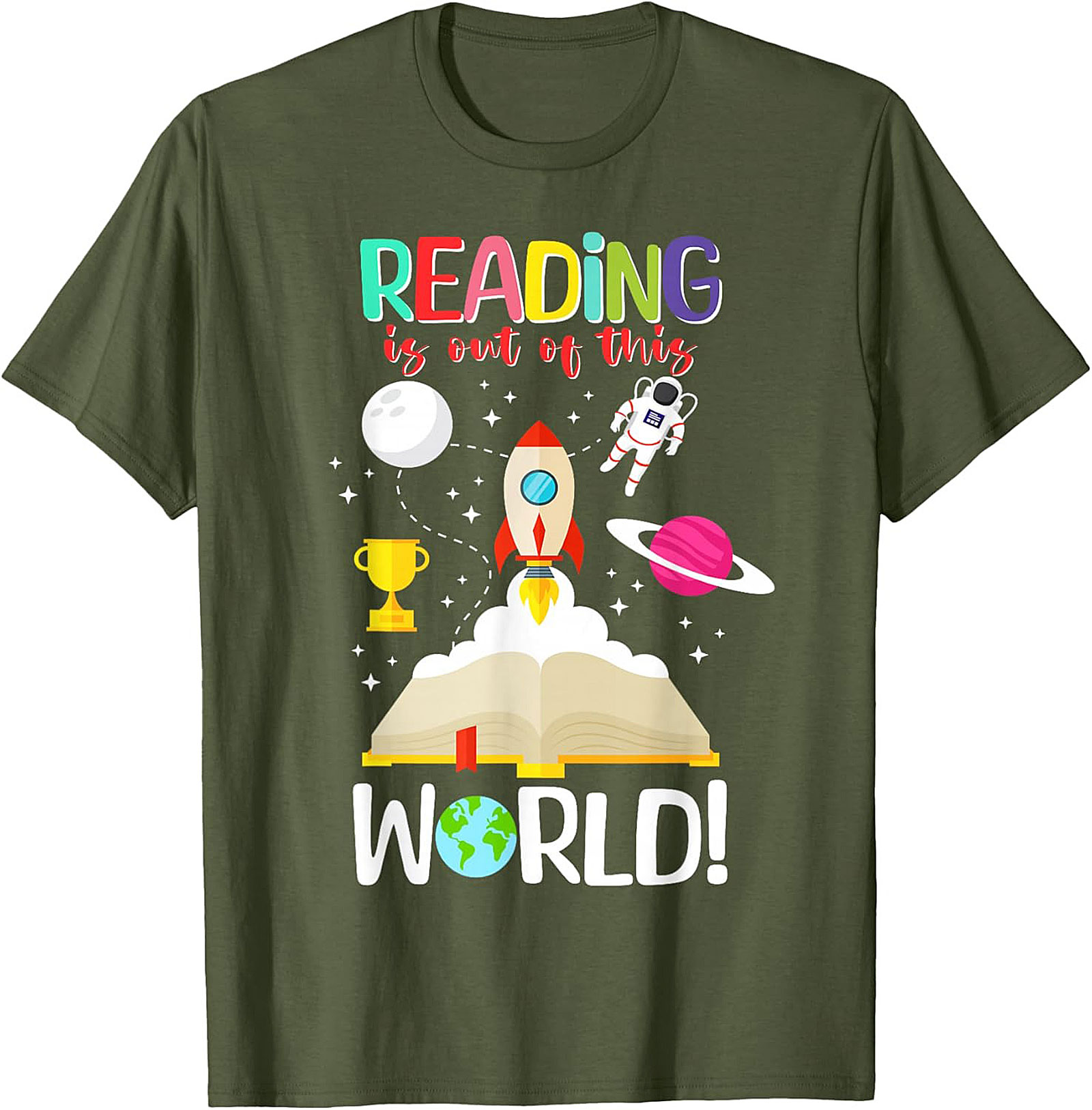 Reading is Out of This World T-shirt | Book Lovers Graphic Tee