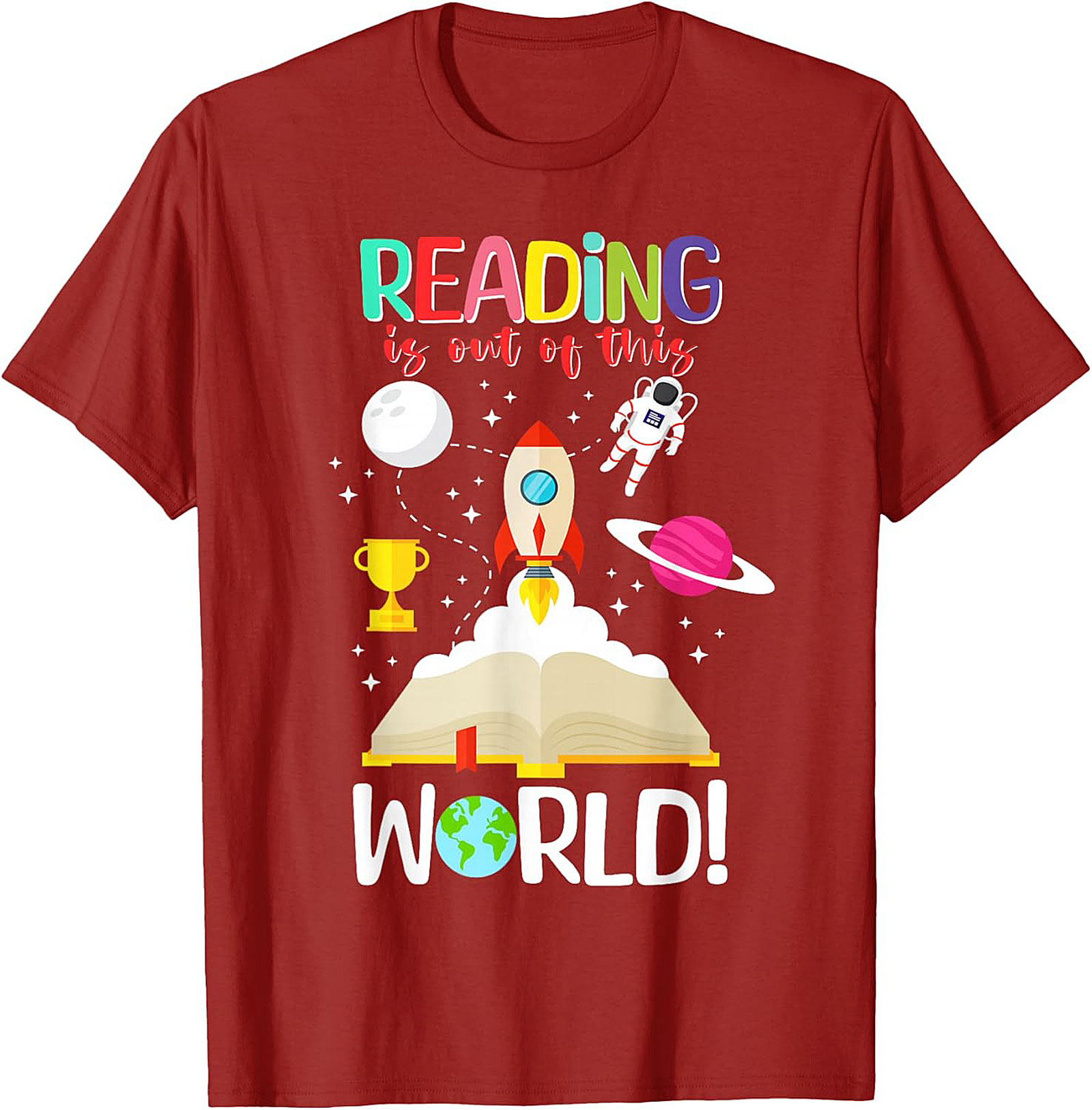 Reading is Out of This World T-shirt | Book Lovers Graphic Tee