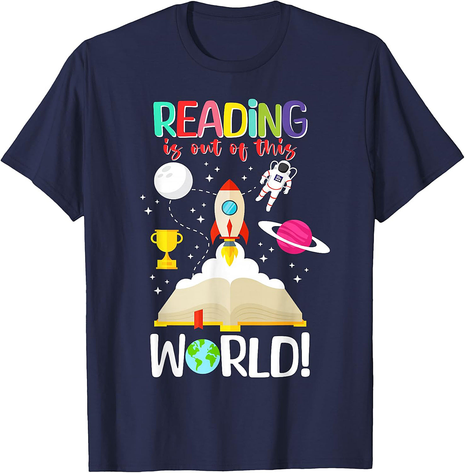 Reading is Out of This World T-shirt | Book Lovers Graphic Tee
