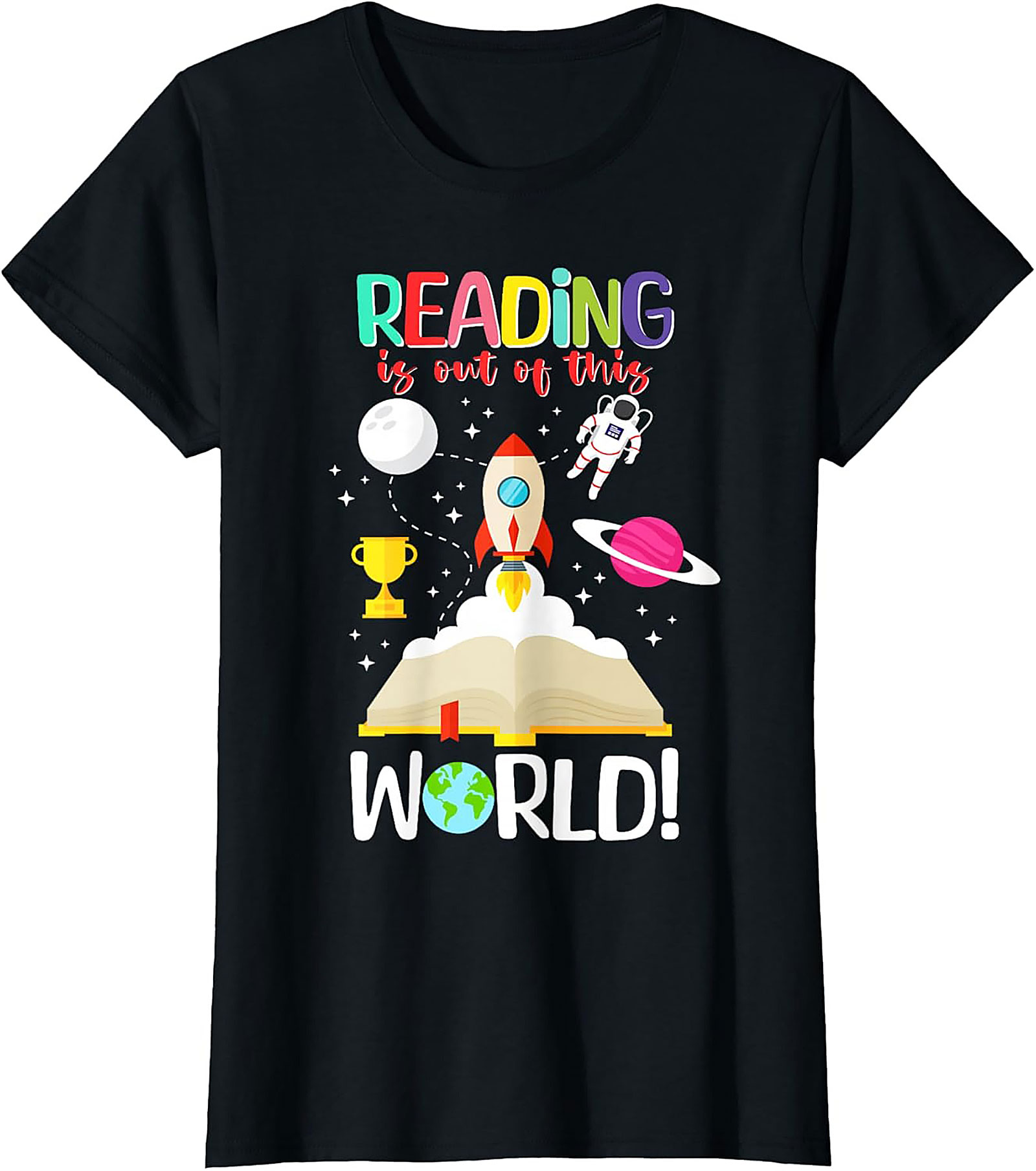Reading is Out of This World T-shirt | Book Lovers Graphic Tee