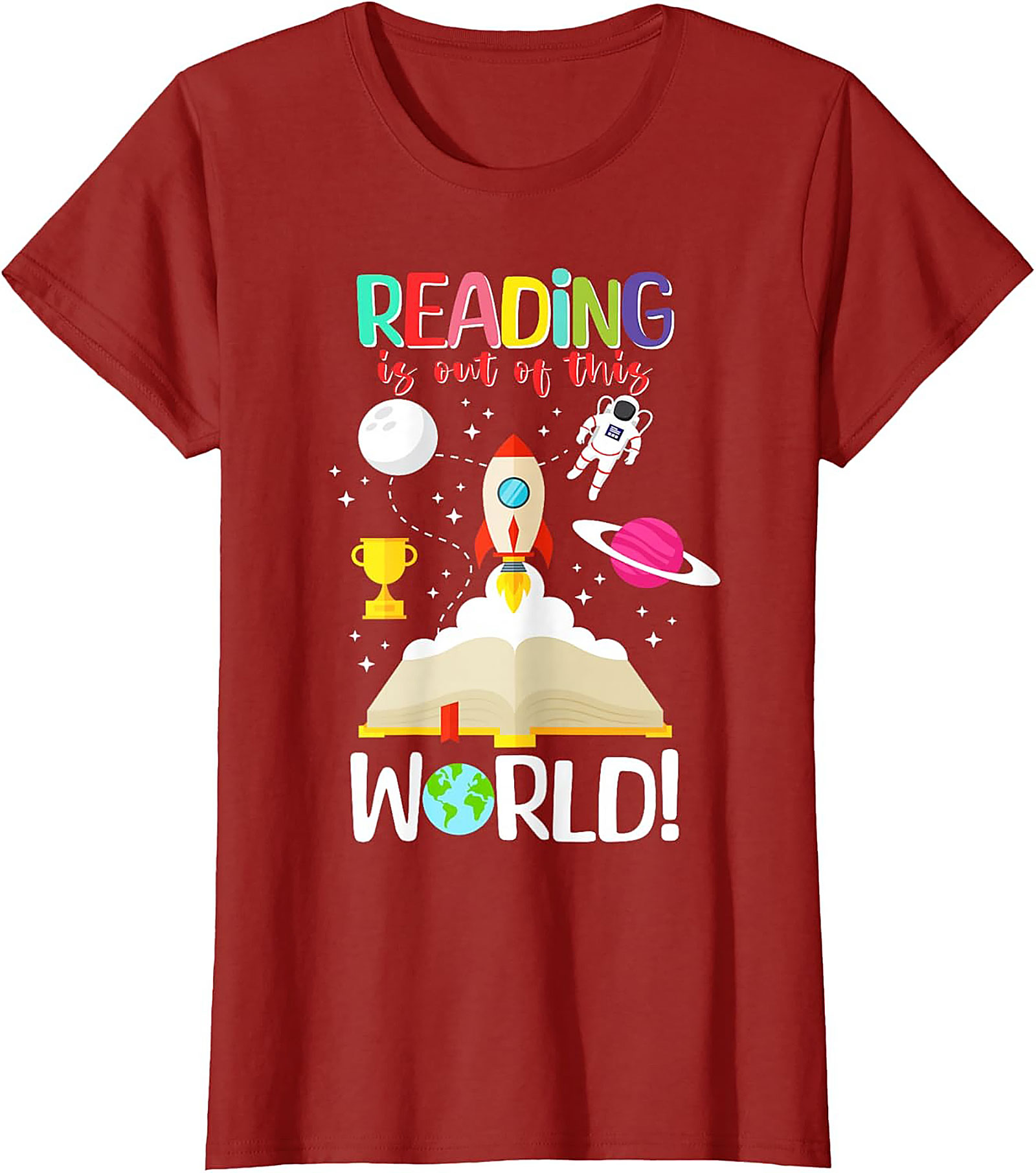 Reading is Out of This World T-shirt | Book Lovers Graphic Tee