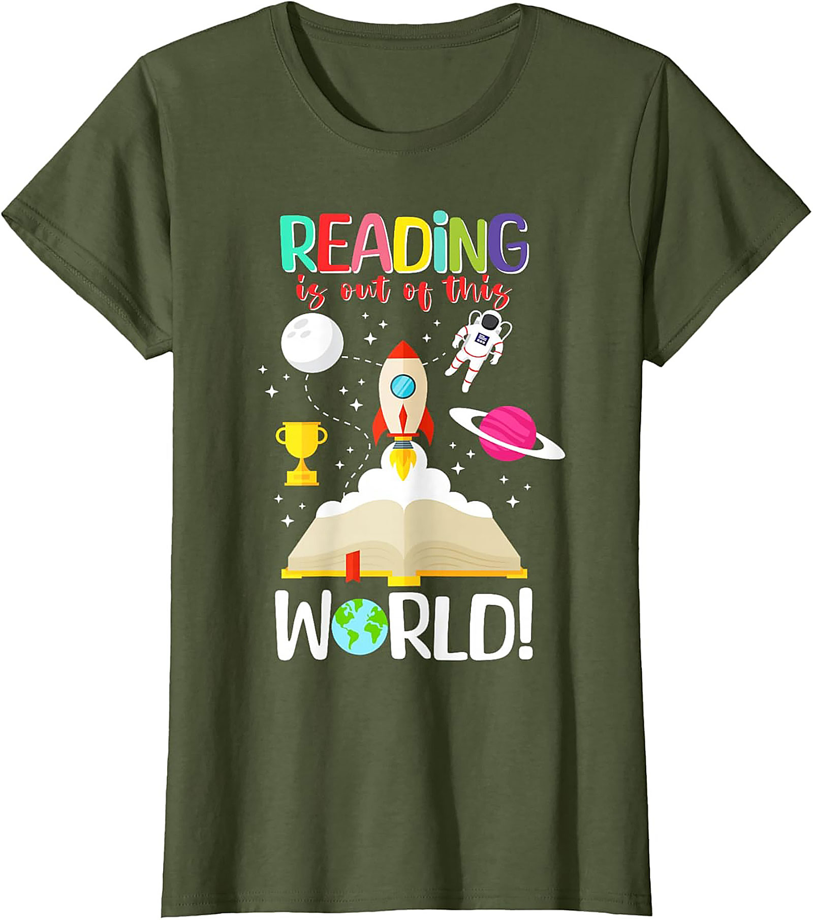Reading is Out of This World T-shirt | Book Lovers Graphic Tee