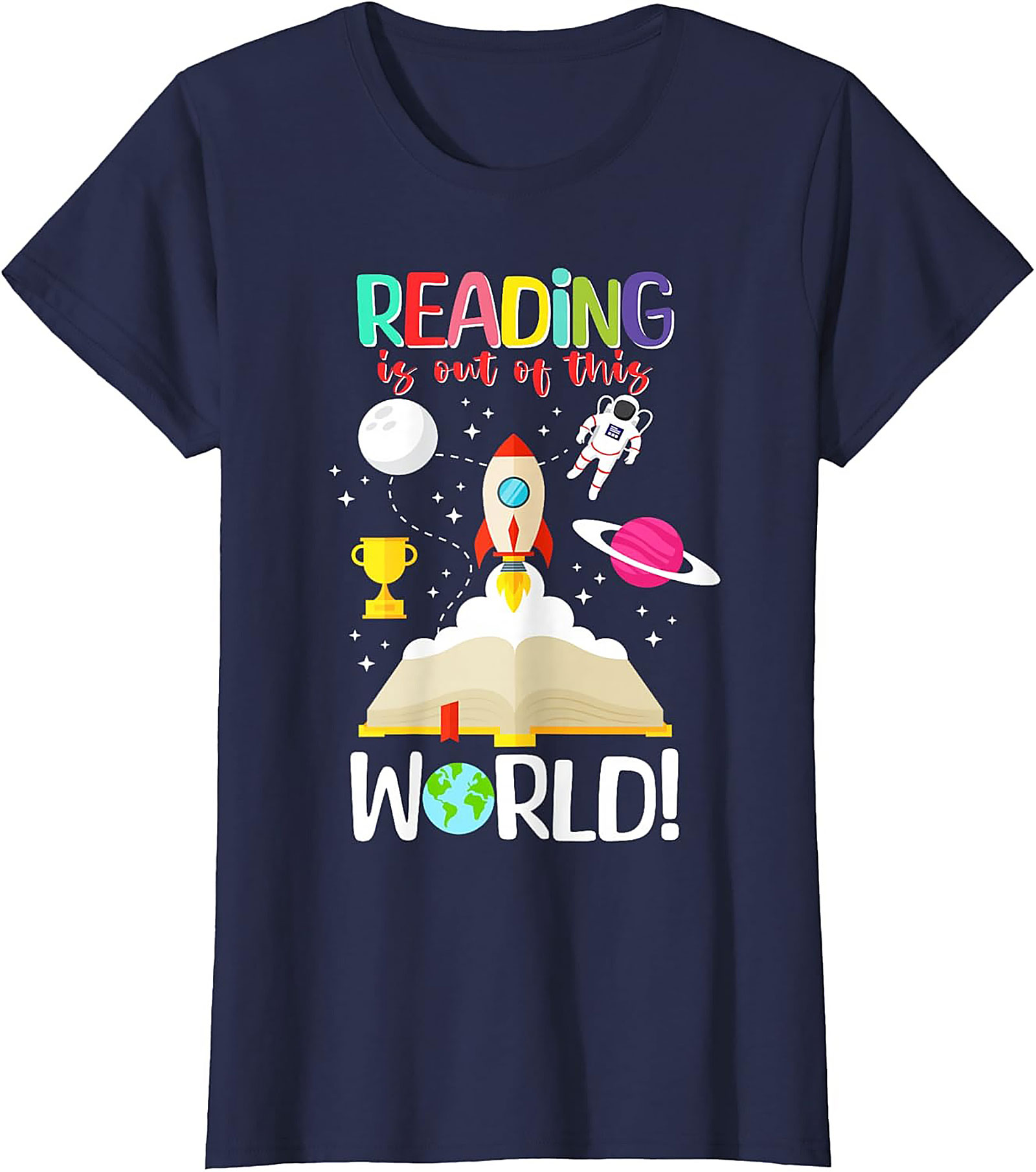 Reading is Out of This World T-shirt | Book Lovers Graphic Tee