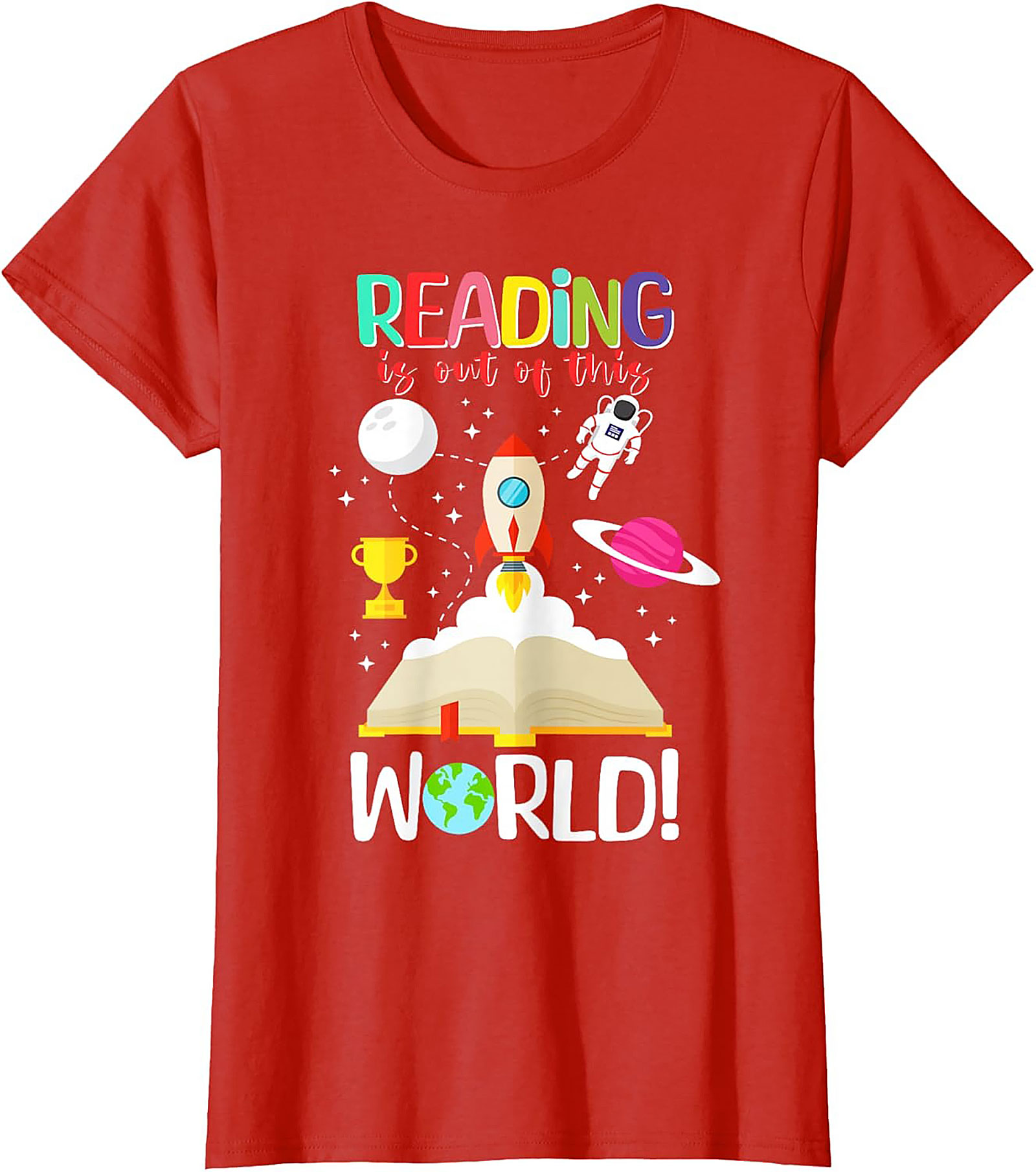 Reading is Out of This World T-shirt | Book Lovers Graphic Tee