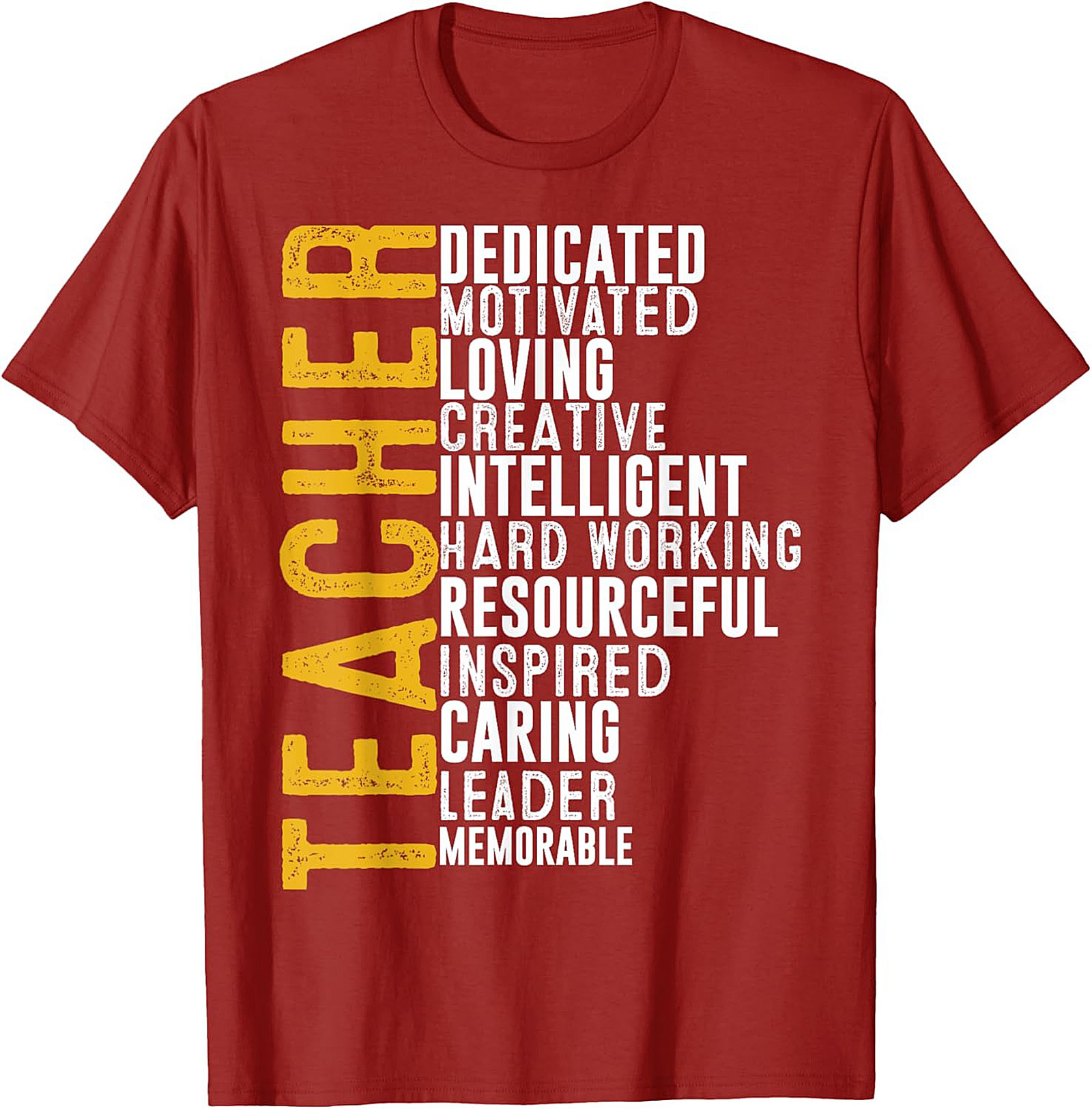Teacher Acronym Graphic Tee Soft Cotton Unisex Shirt