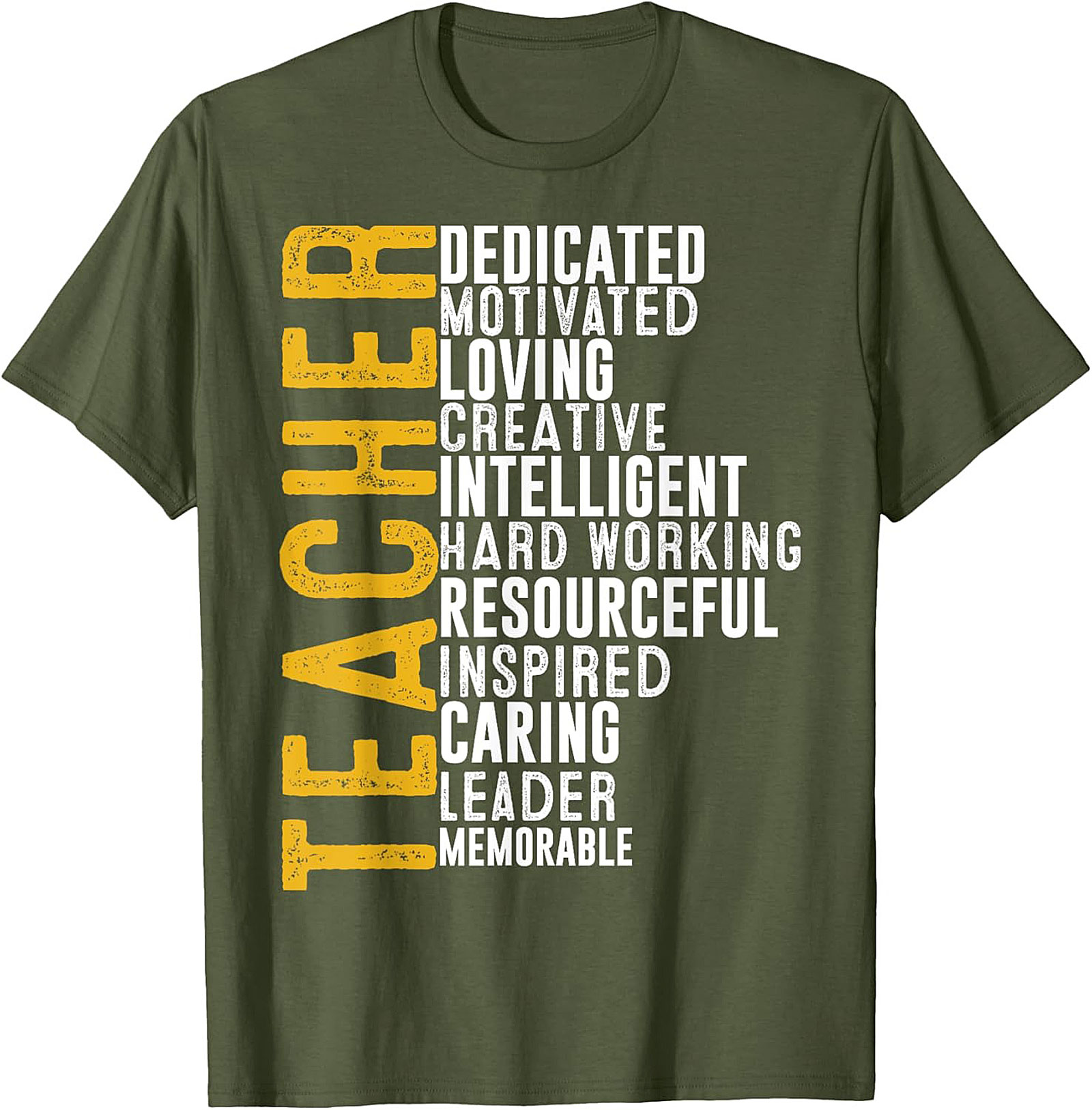 Teacher Acronym Graphic Tee Soft Cotton Unisex Shirt