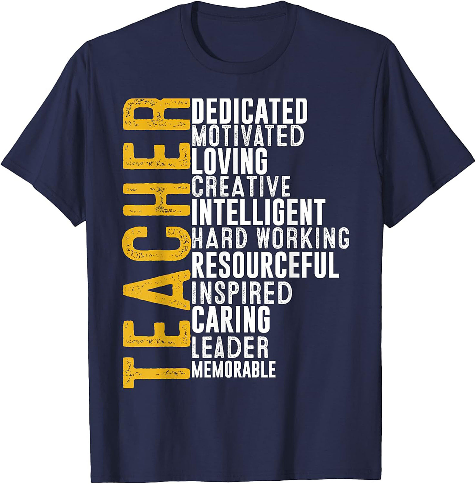 Teacher Acronym Graphic Tee Soft Cotton Unisex Shirt