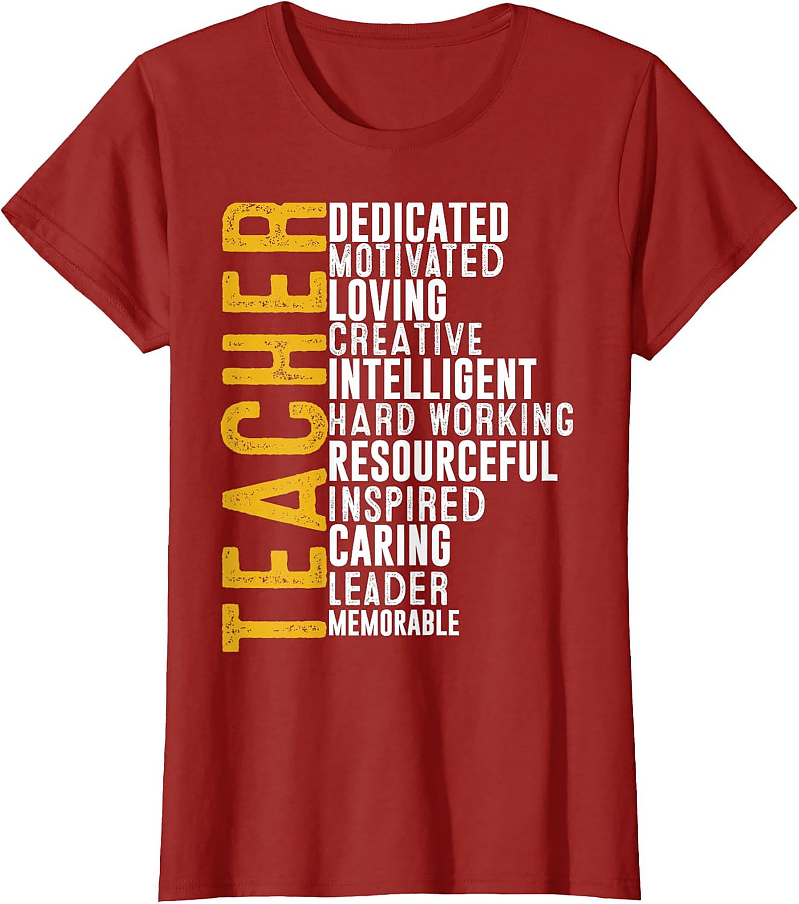 Teacher Acronym Graphic Tee Soft Cotton Unisex Shirt