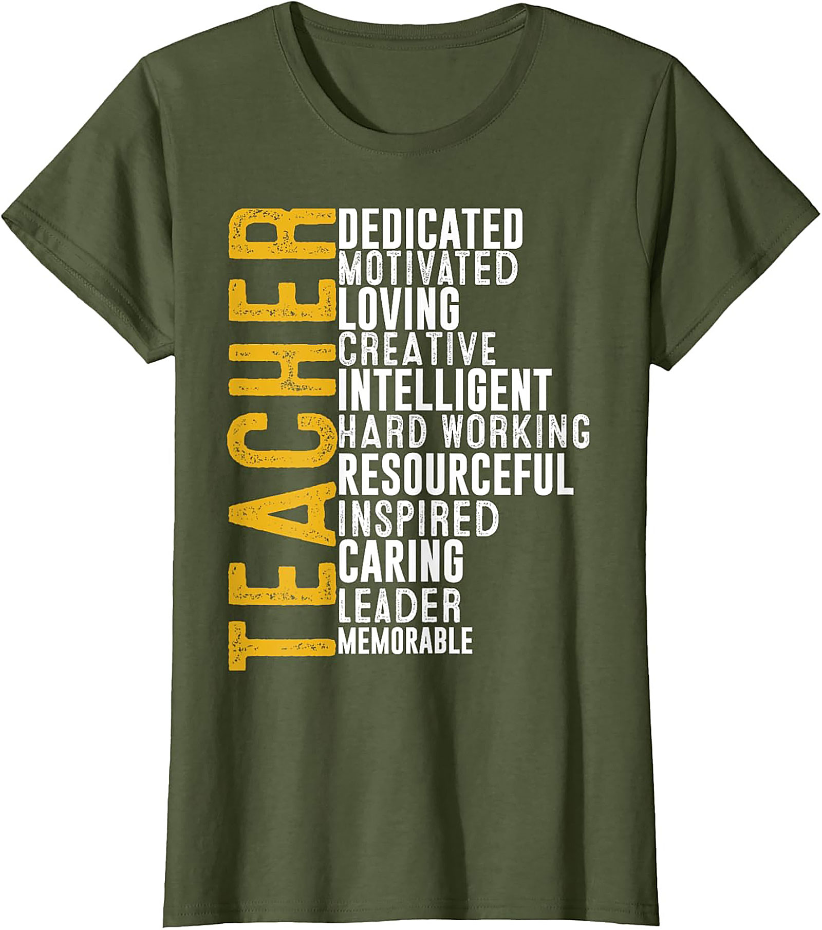 Teacher Acronym Graphic Tee Soft Cotton Unisex Shirt