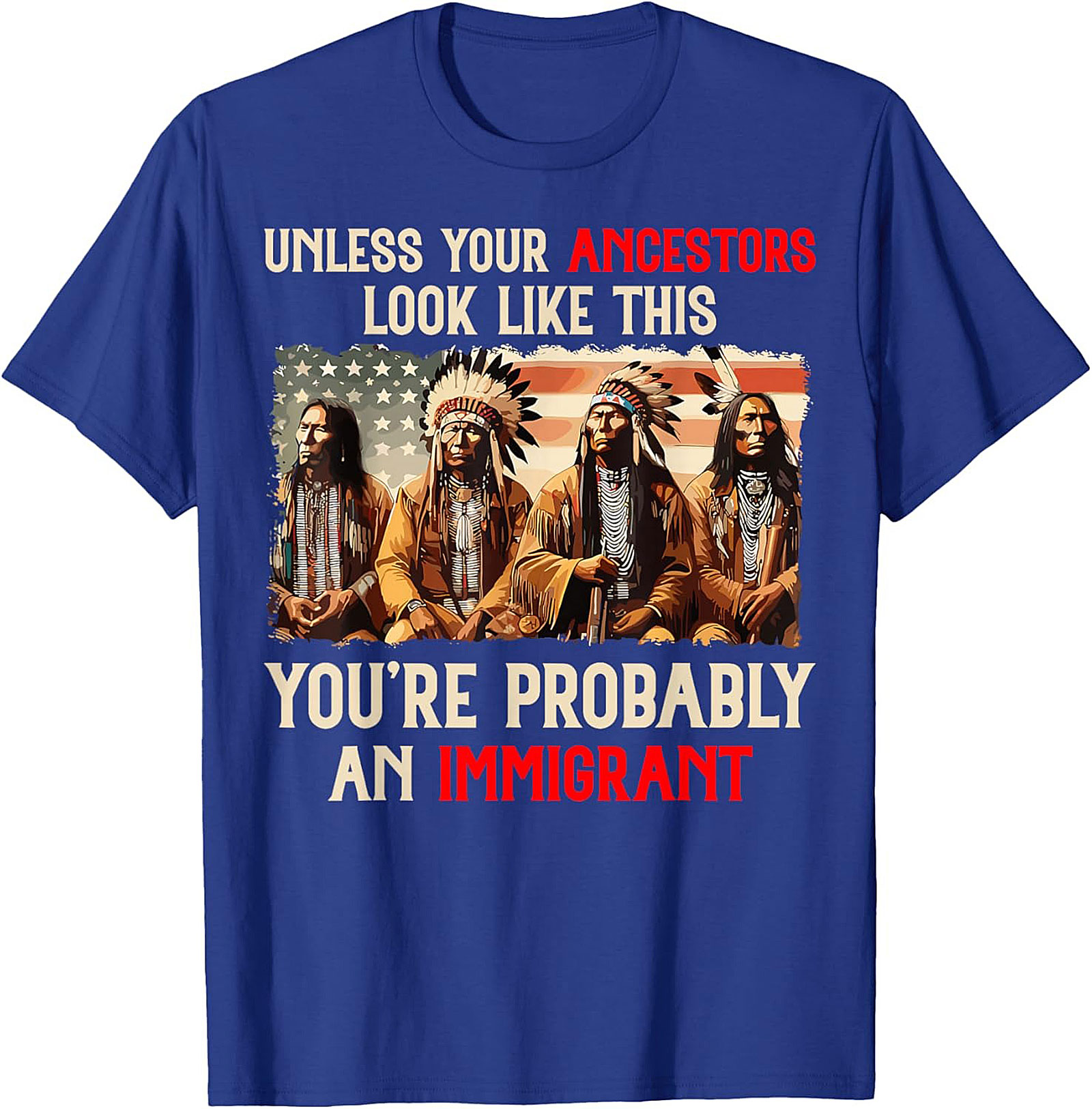 Native American Ancestry T-Shirt Statement Graphic Tee