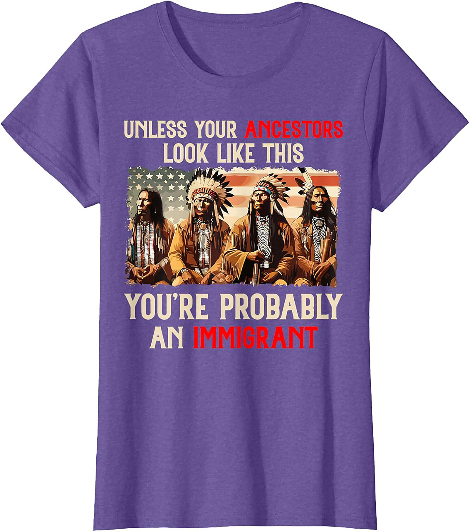 Native American Ancestry T-Shirt Statement Graphic Tee