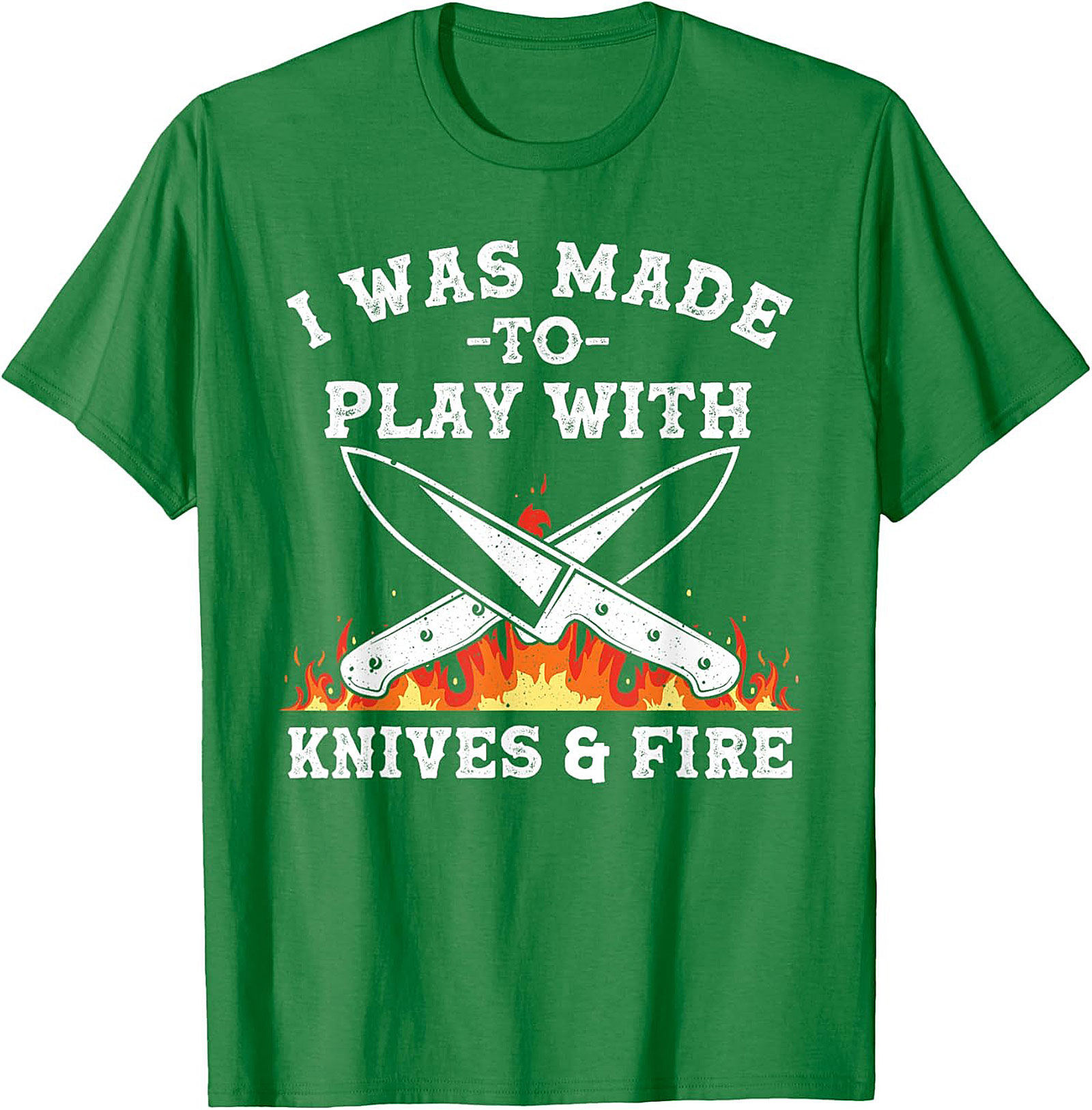 Knives and  Fire Funny Chef T-Shirt  Kitchen Humor Tee