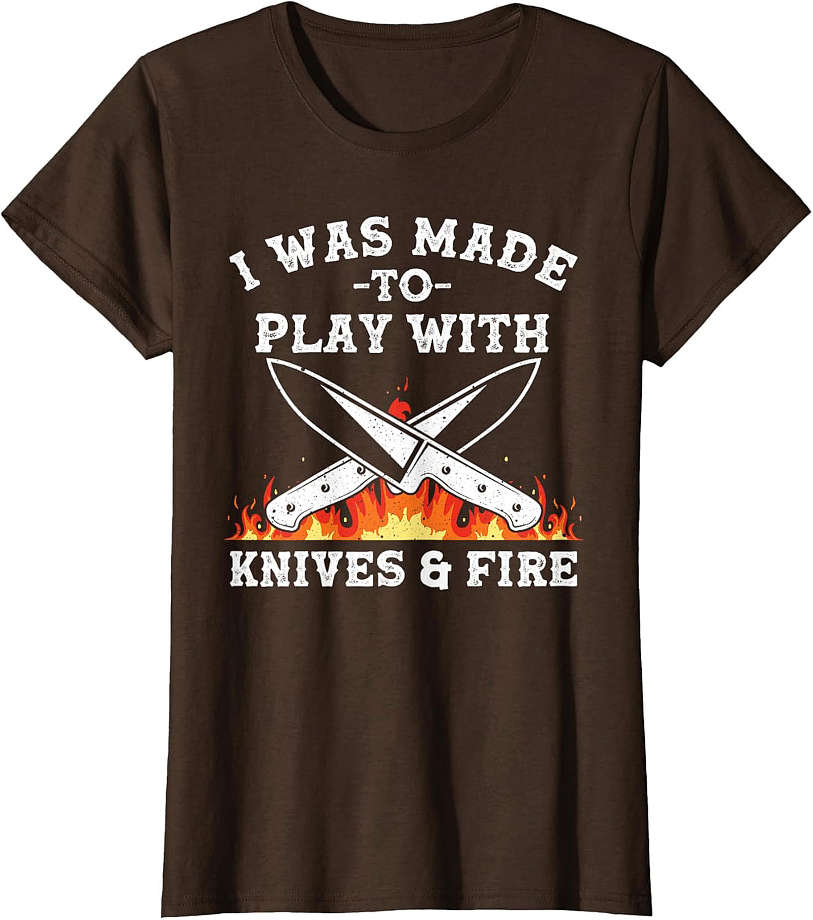 Knives and  Fire Funny Chef T-Shirt  Kitchen Humor Tee