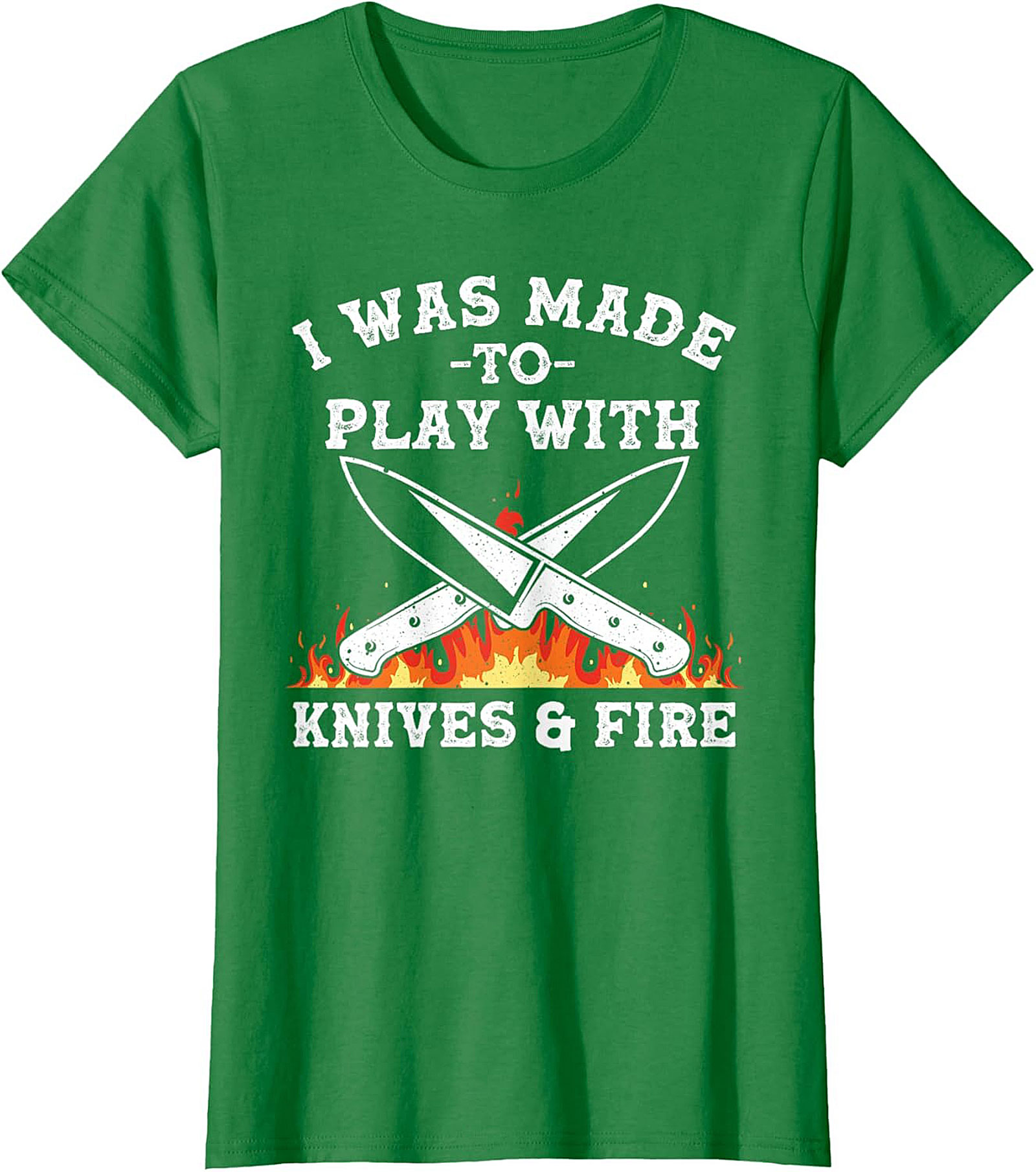 Knives and  Fire Funny Chef T-Shirt  Kitchen Humor Tee