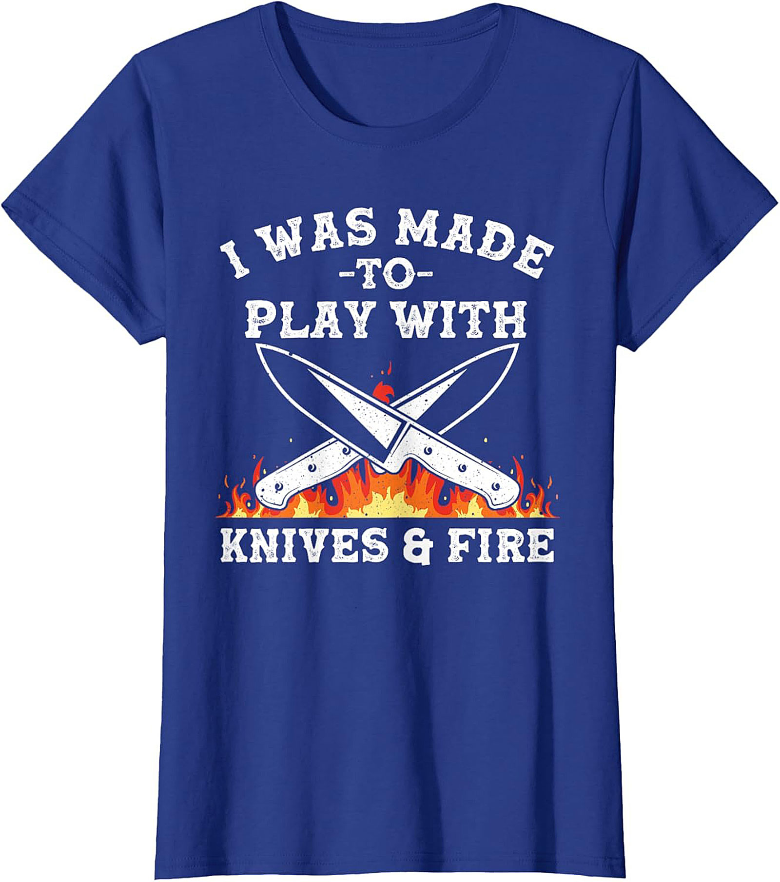 Knives and  Fire Funny Chef T-Shirt  Kitchen Humor Tee