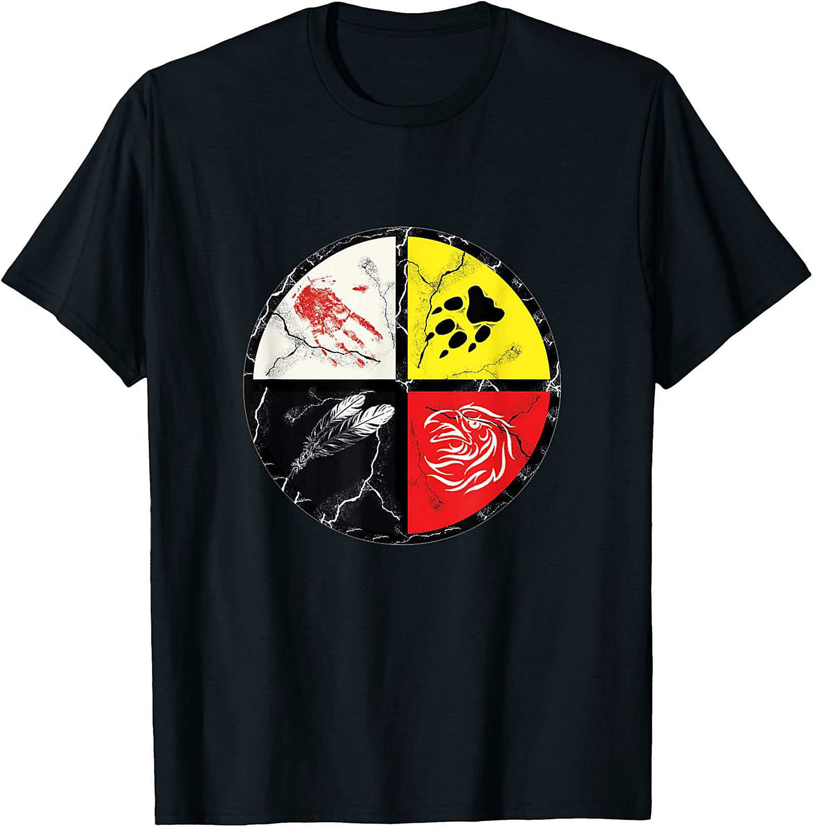 Medicine Wheel T-Shirt Native American Graphic Tee