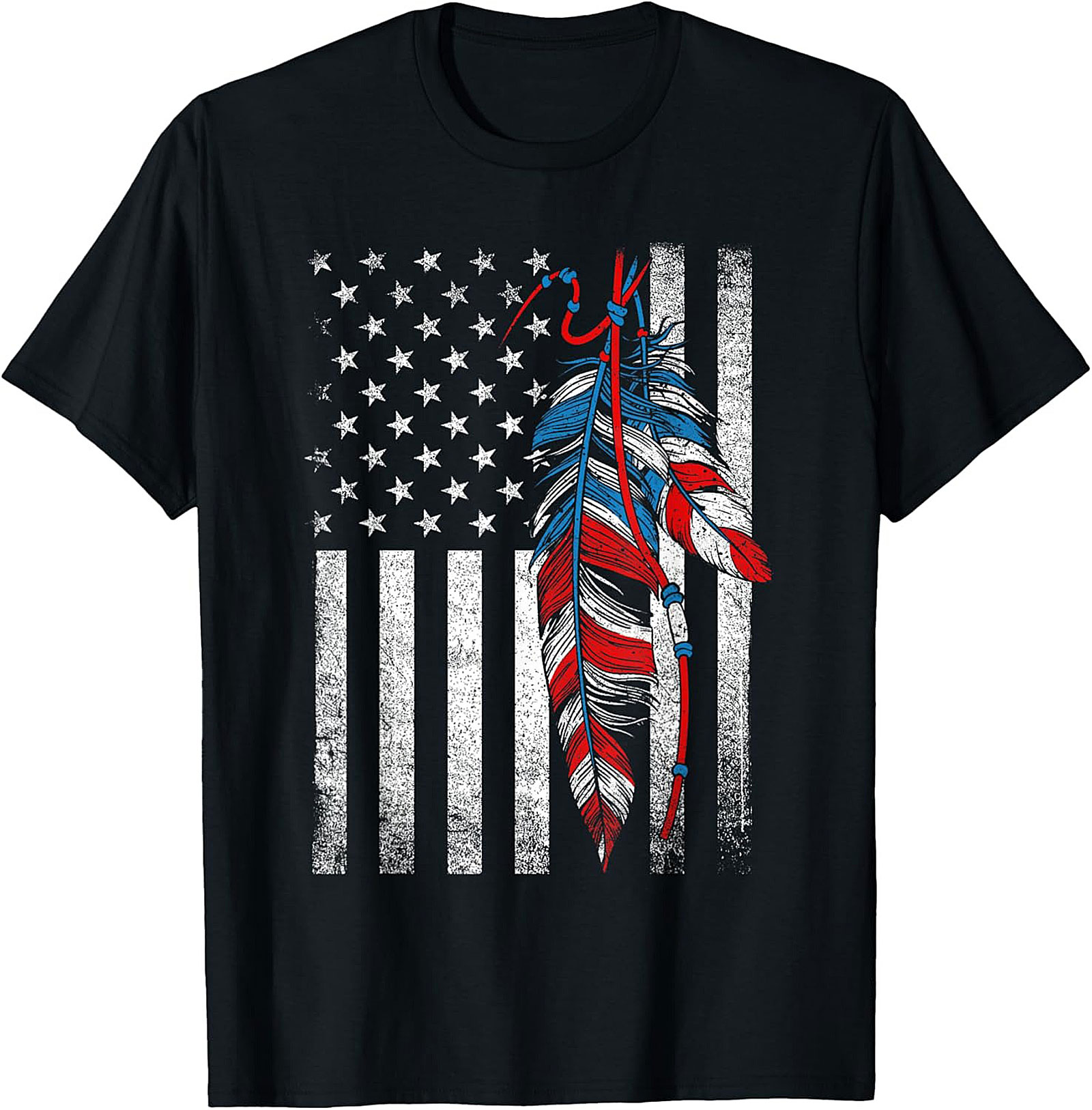 Native American Flag T-shirt Patriotic Heritage Tee