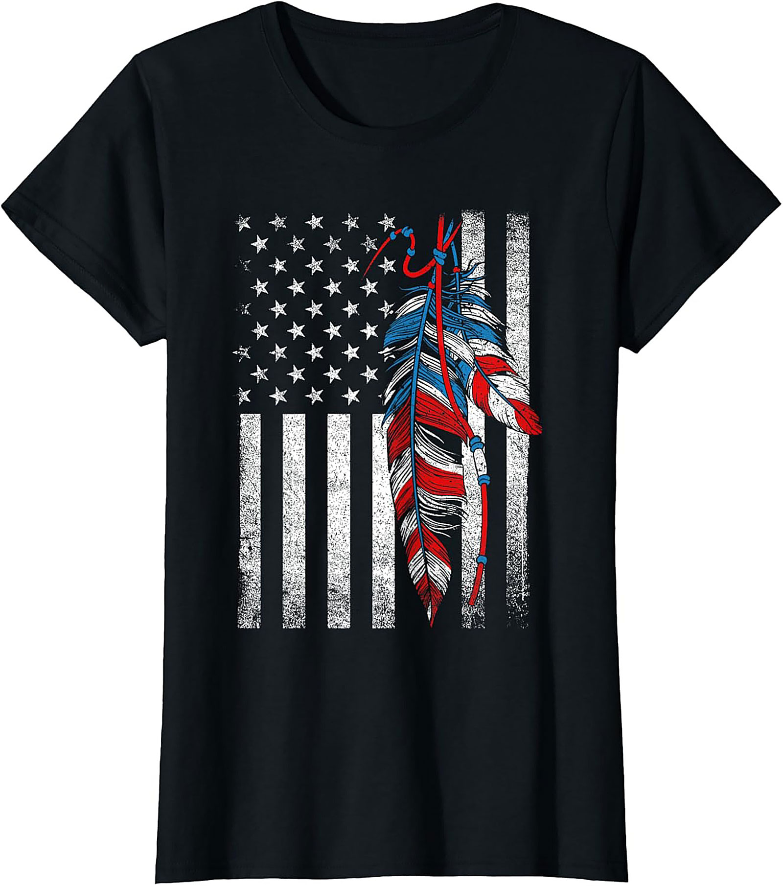 Native American Flag T-shirt Patriotic Heritage Tee
