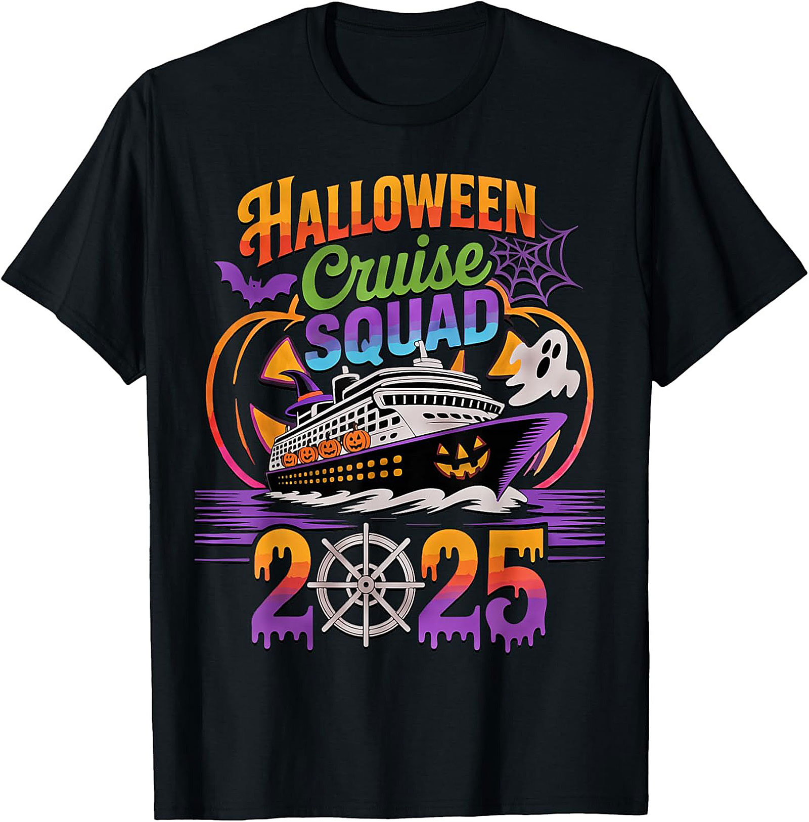Halloween Cruise Squad 2025 Tee | Spooky Vacation Shirt Gift