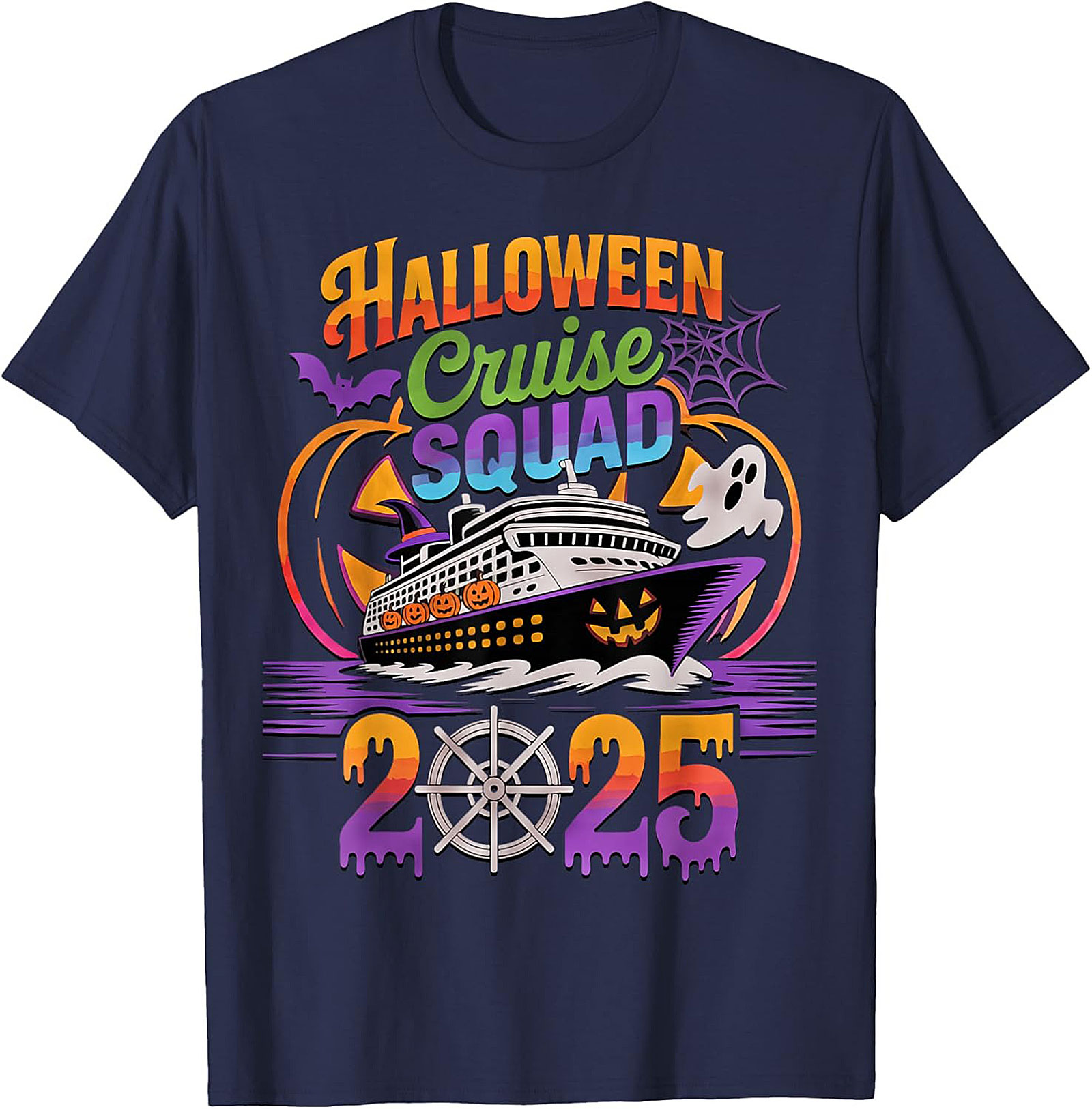 Halloween Cruise Squad 2025 Tee | Spooky Vacation Shirt Gift